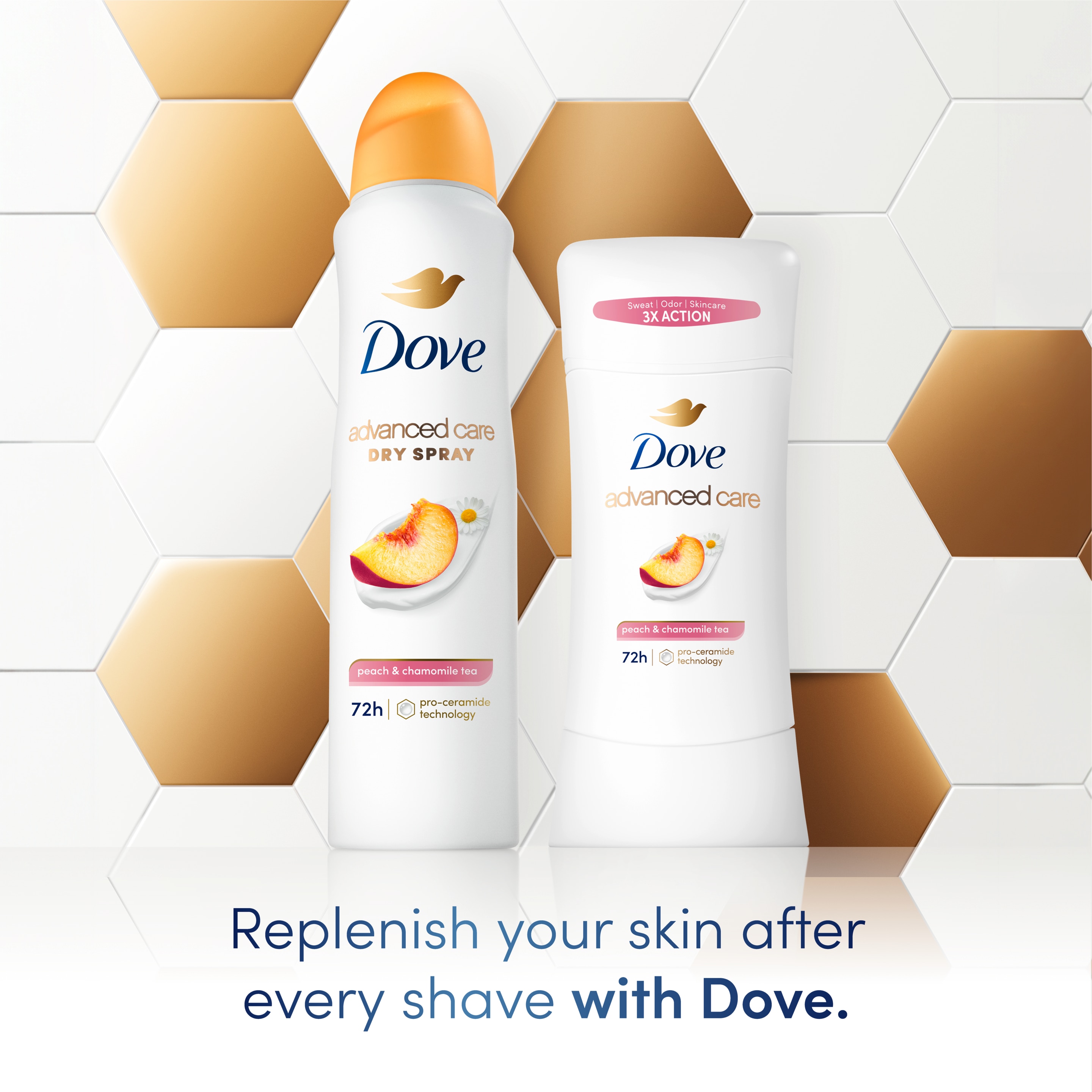 Advanced Care Peach & Chamomile Tea Antiperspirant Dry Spray