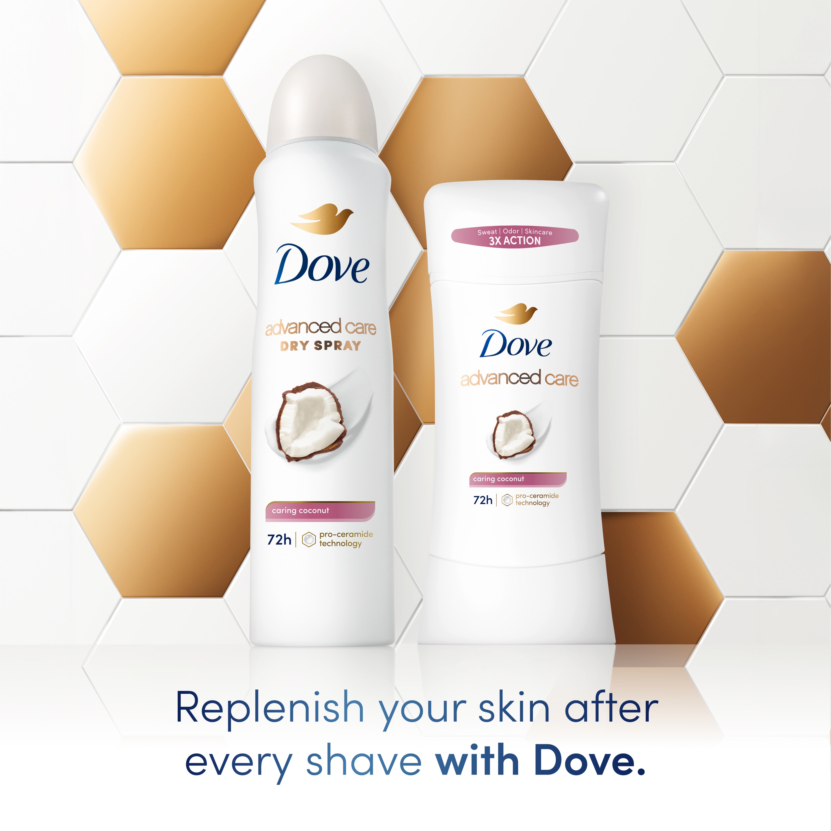 Advanced Care Caring Coconut Antiperspirant Dry Spray