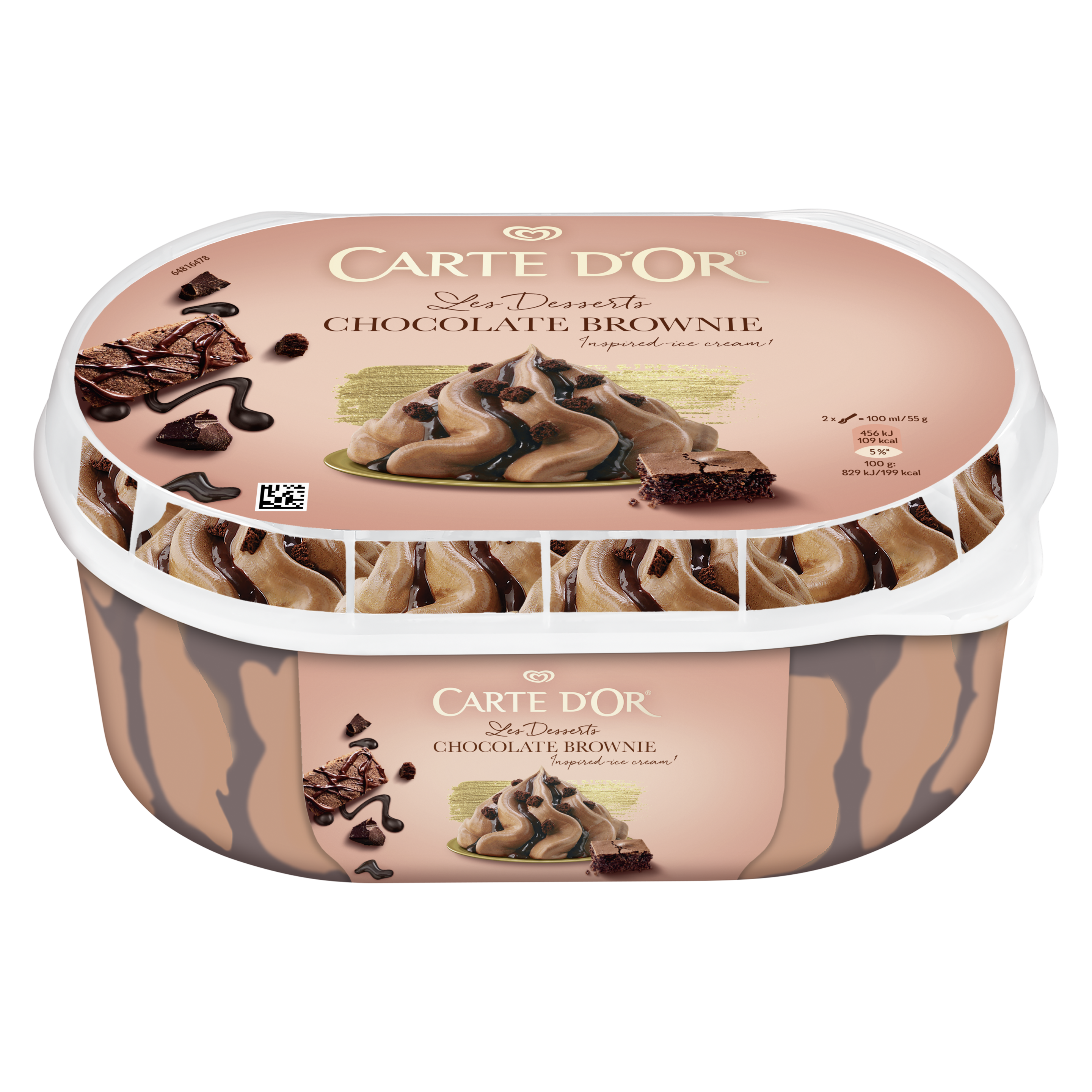 Carte d´Or zmrzlina Chocolate Brownie 825 ml packshot