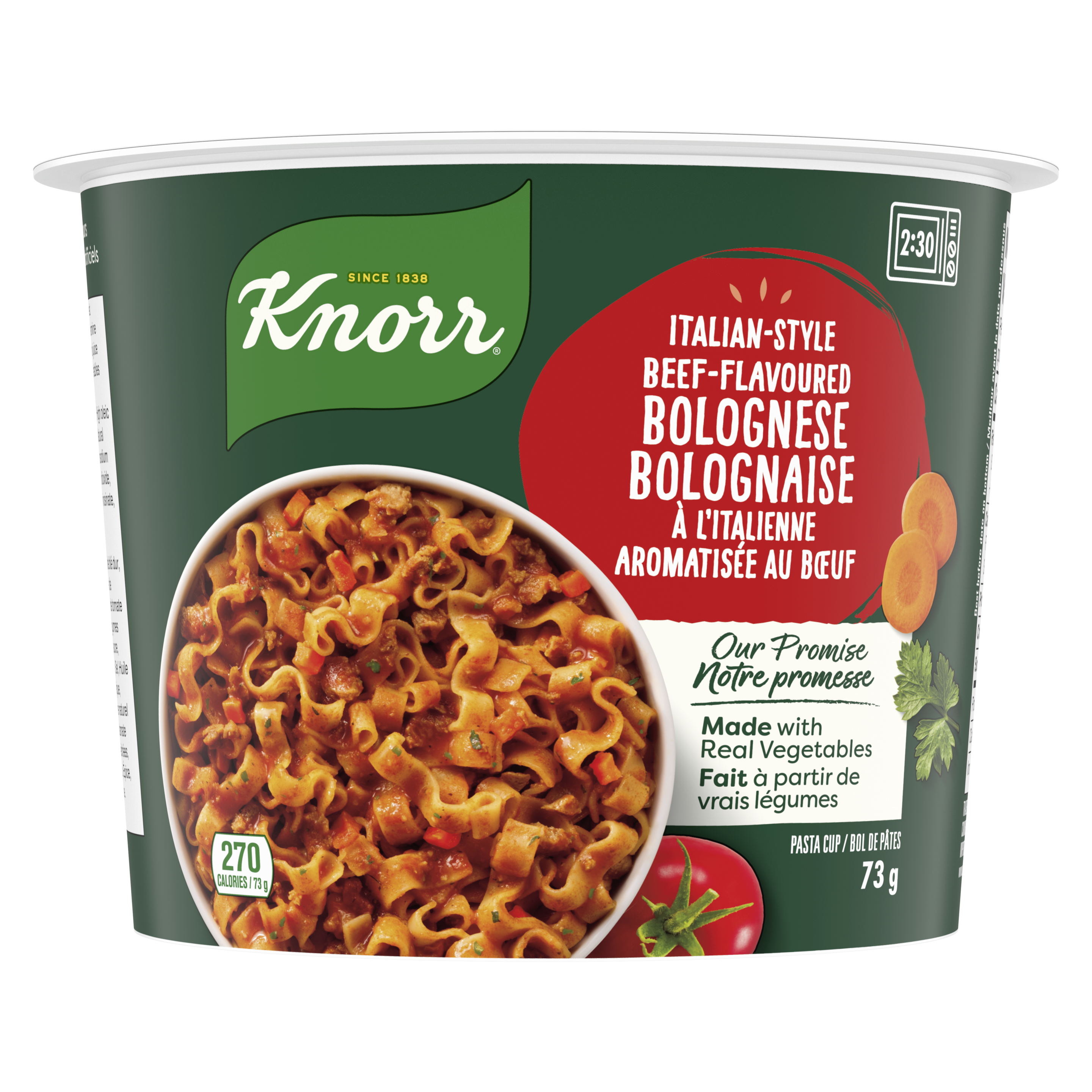 Knorr Italian-Style Beef Flavoured Bolognese Pasta Cup