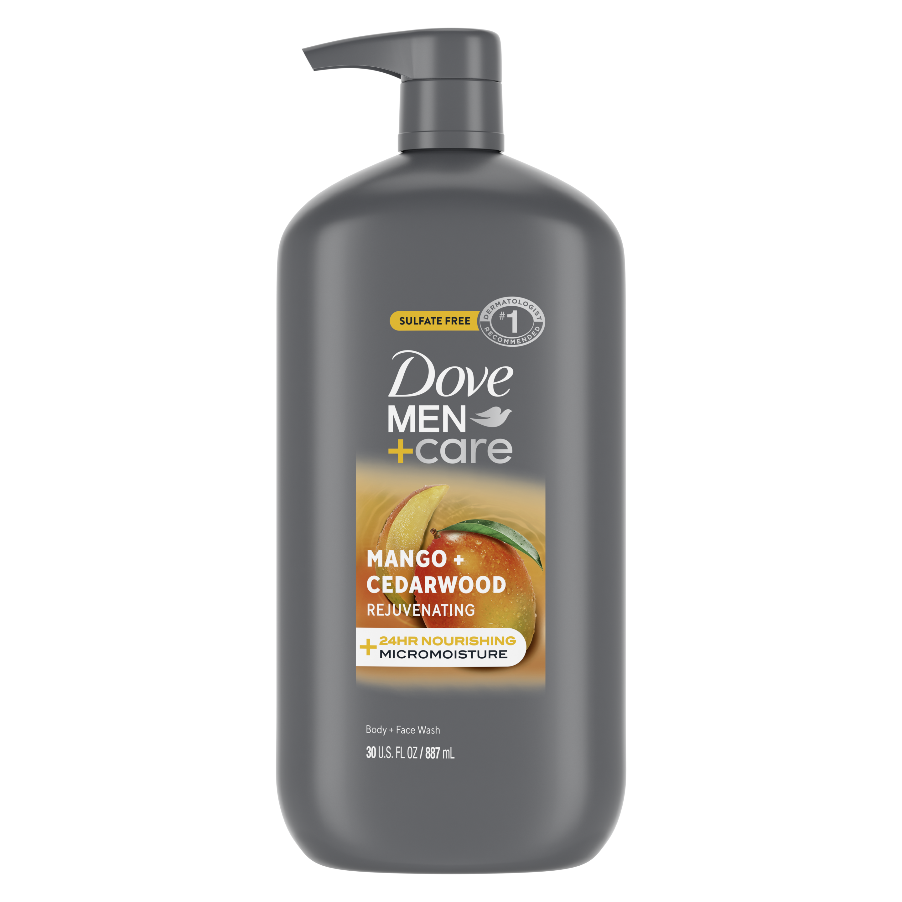 Men+Care Mango + Cedarwood Rejuvenating Body + Face Wash