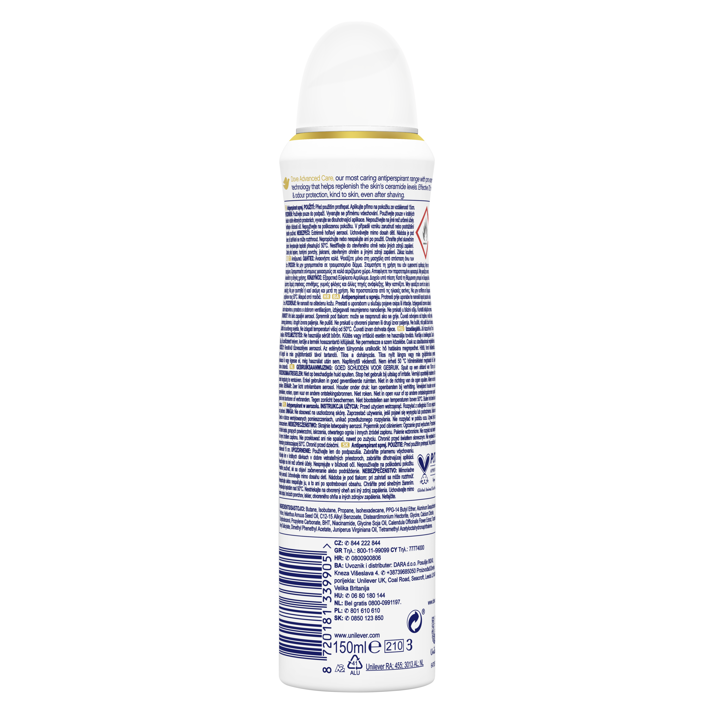 Αποσμητικό Spray Advanced Care Clean Touch