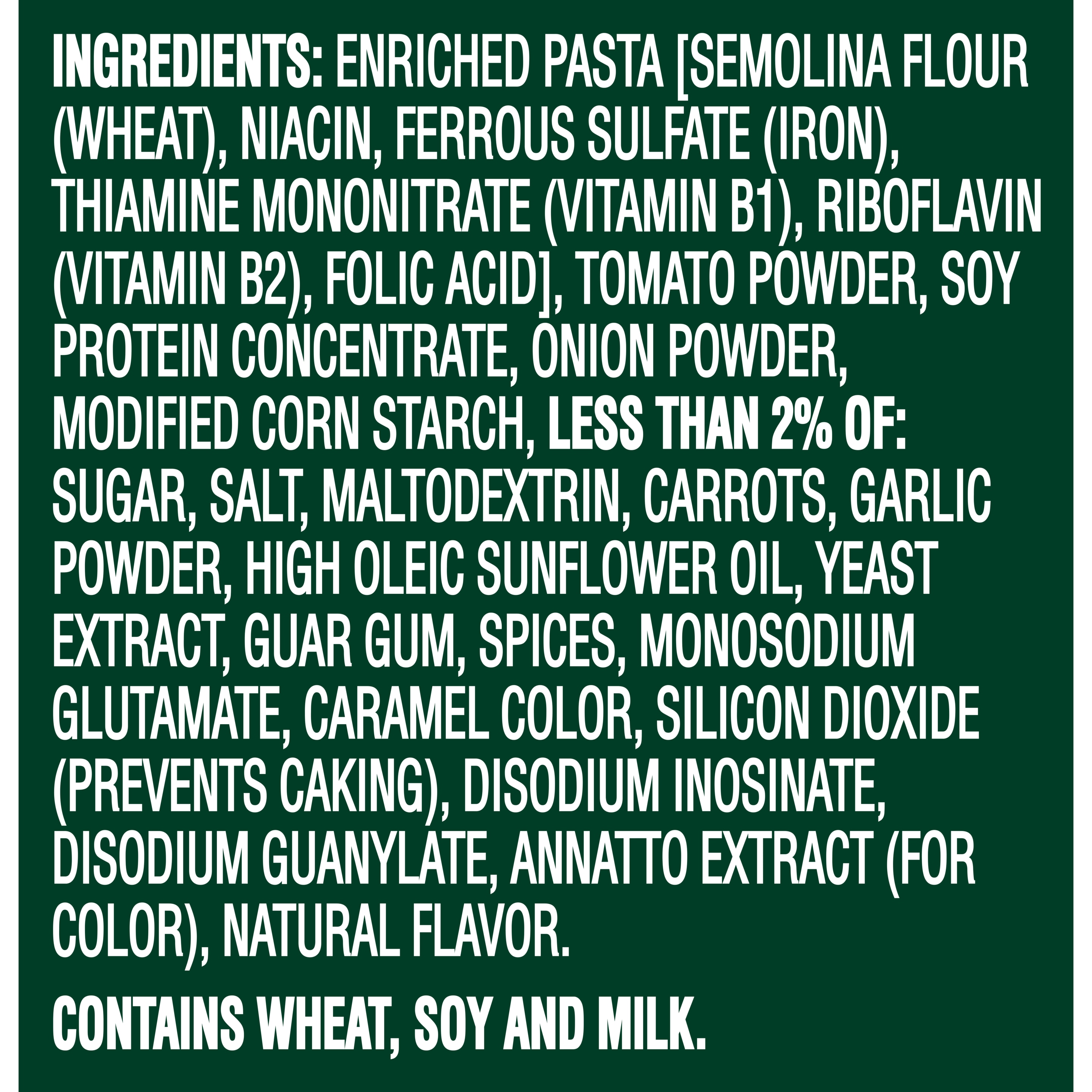 Bolognese Pasta Cup Ingredients