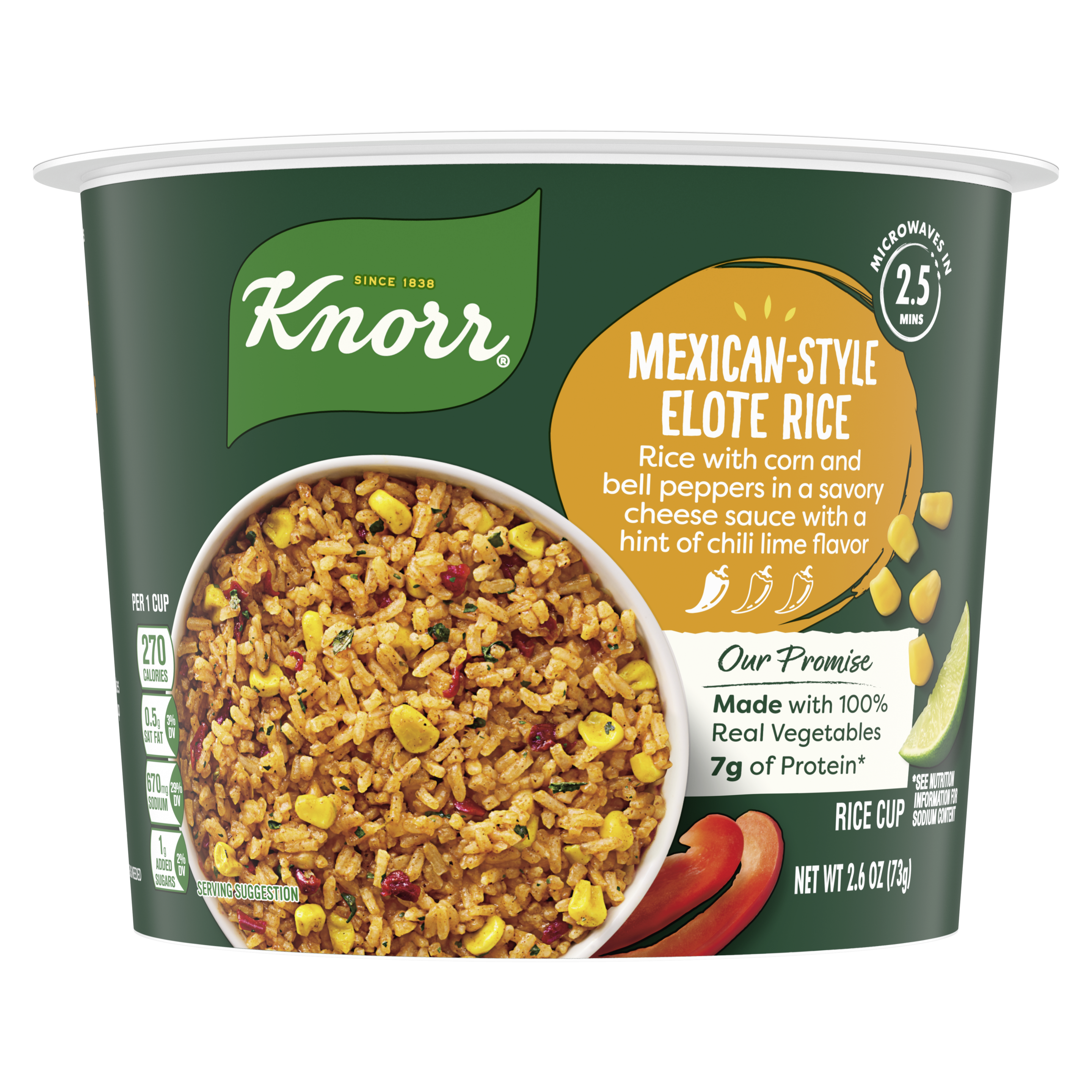 Mexican-Stlye Elote Rice Cup Front of Pack