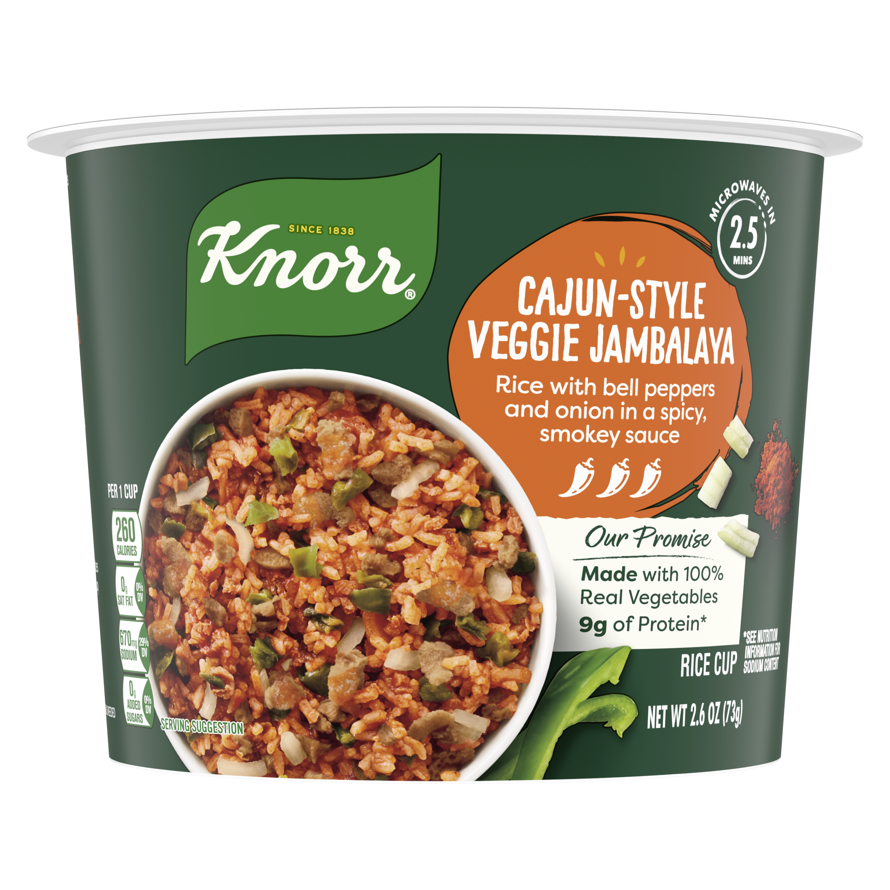 Jambalaya Rice Cup Front of Pack