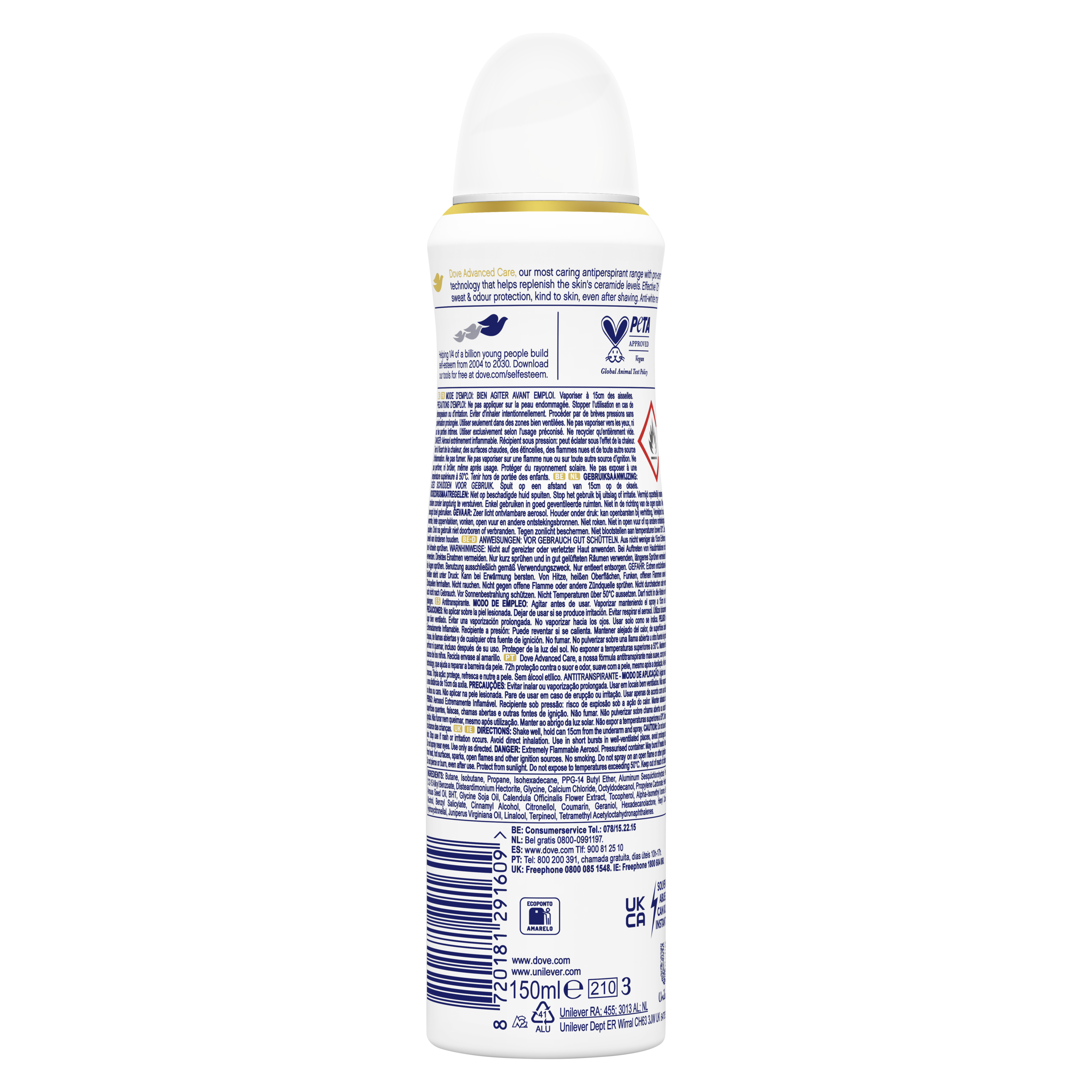 Advanced Care Invisible Dry Antiperspirant Deodorant Spray 200ml