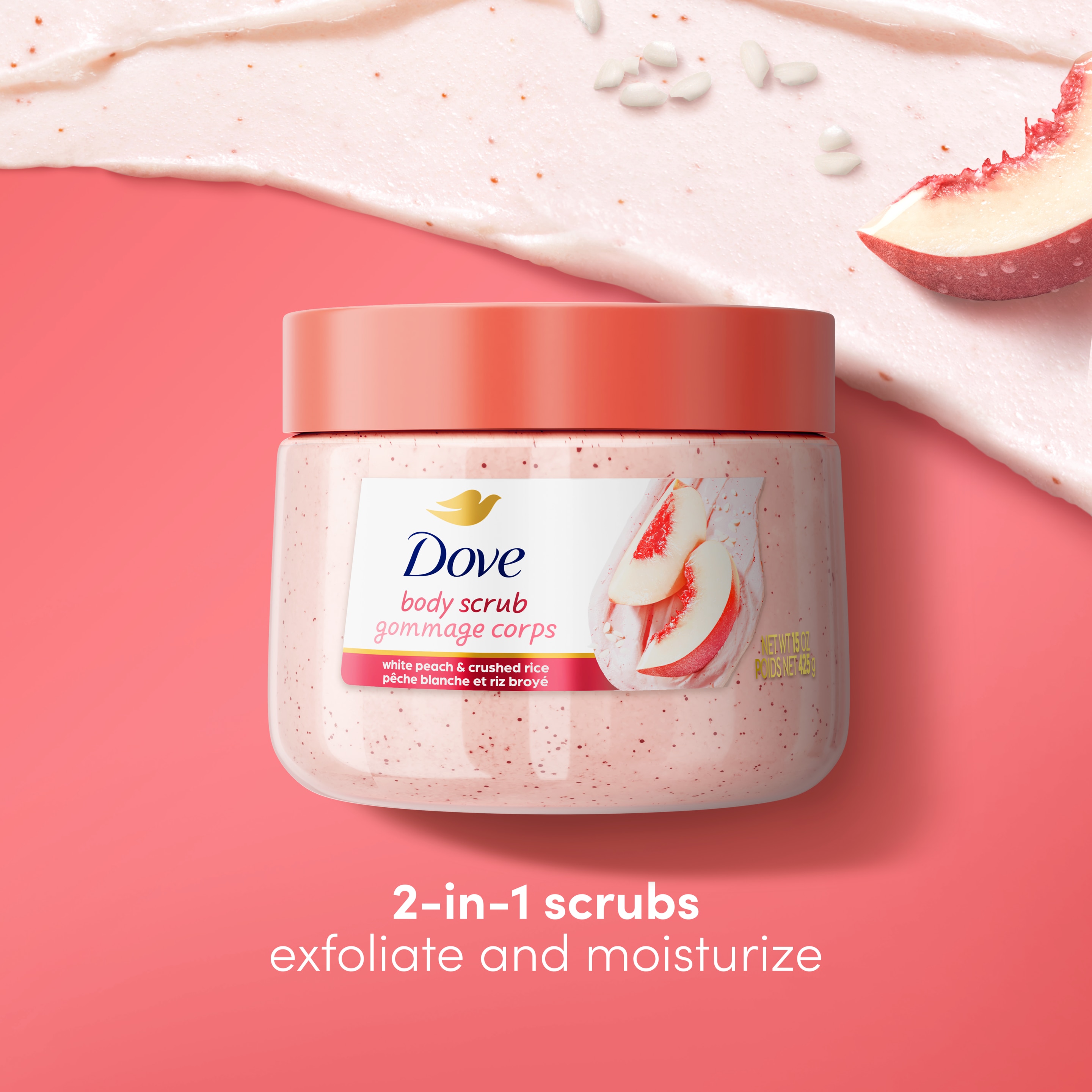 White Peach & Crushed Rice Body Scrub