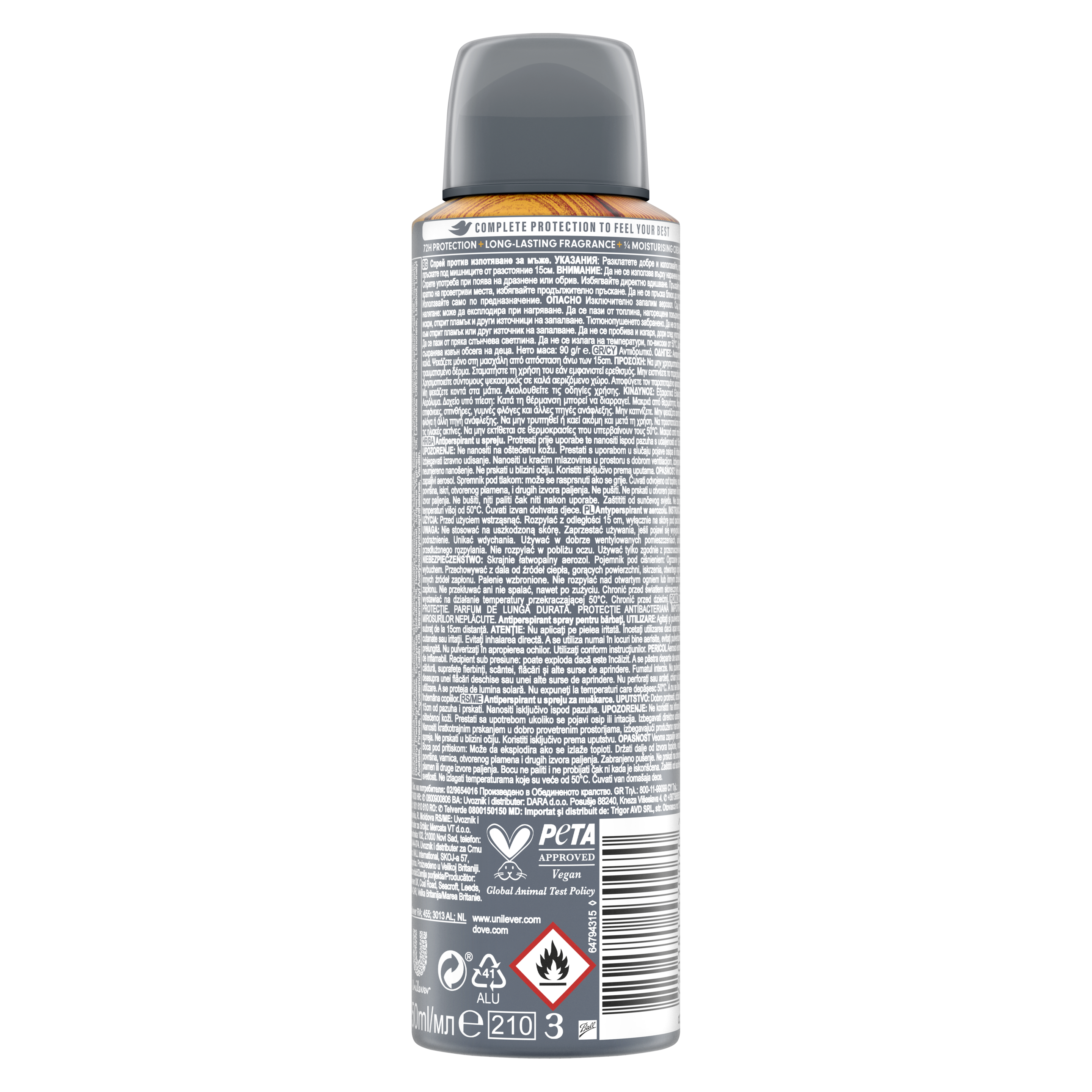 Dove Men+Care Sandalwood&Vanilla izzadásgátló aeroszol