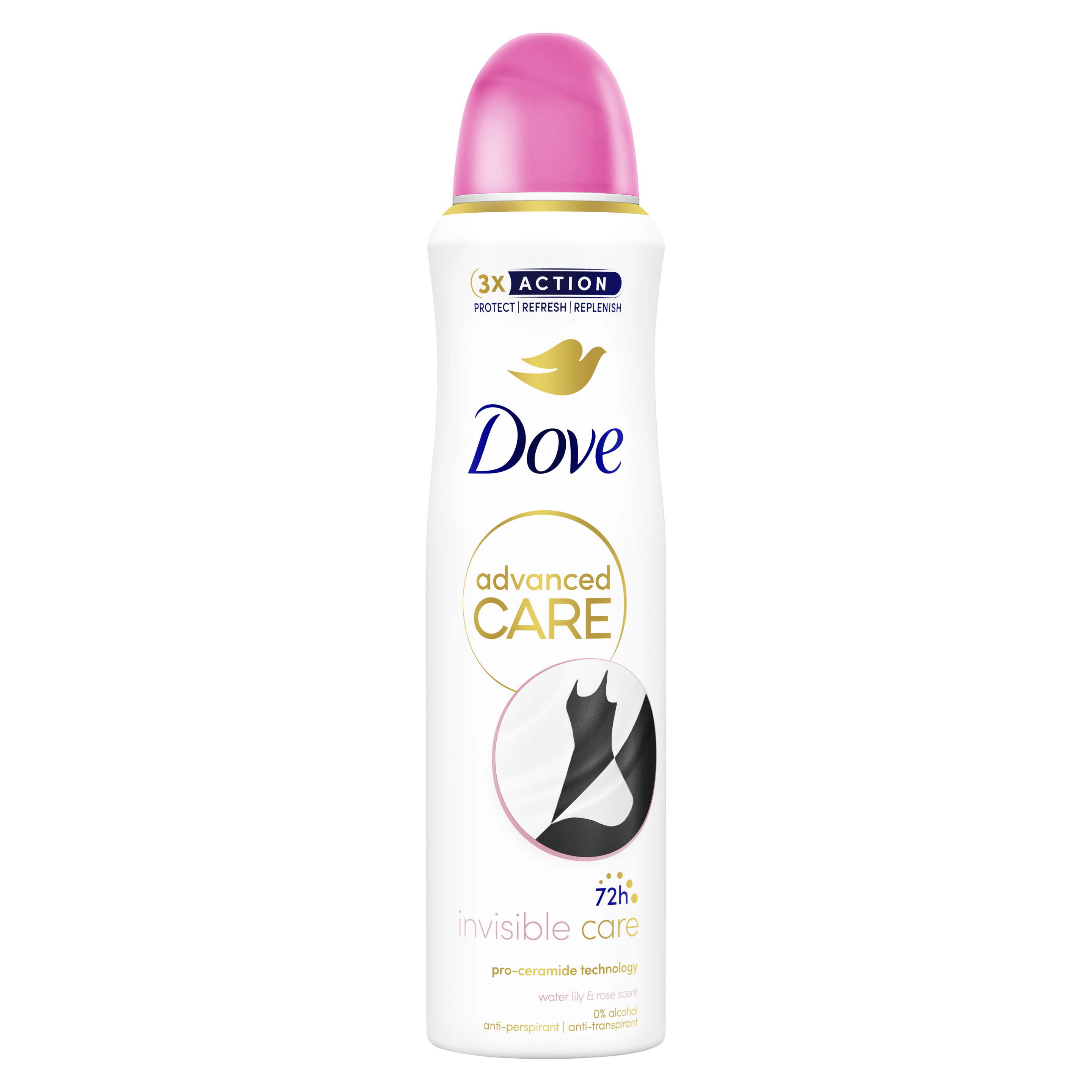 Dove Spray antitranspirante Invisible Care 72H 150ml