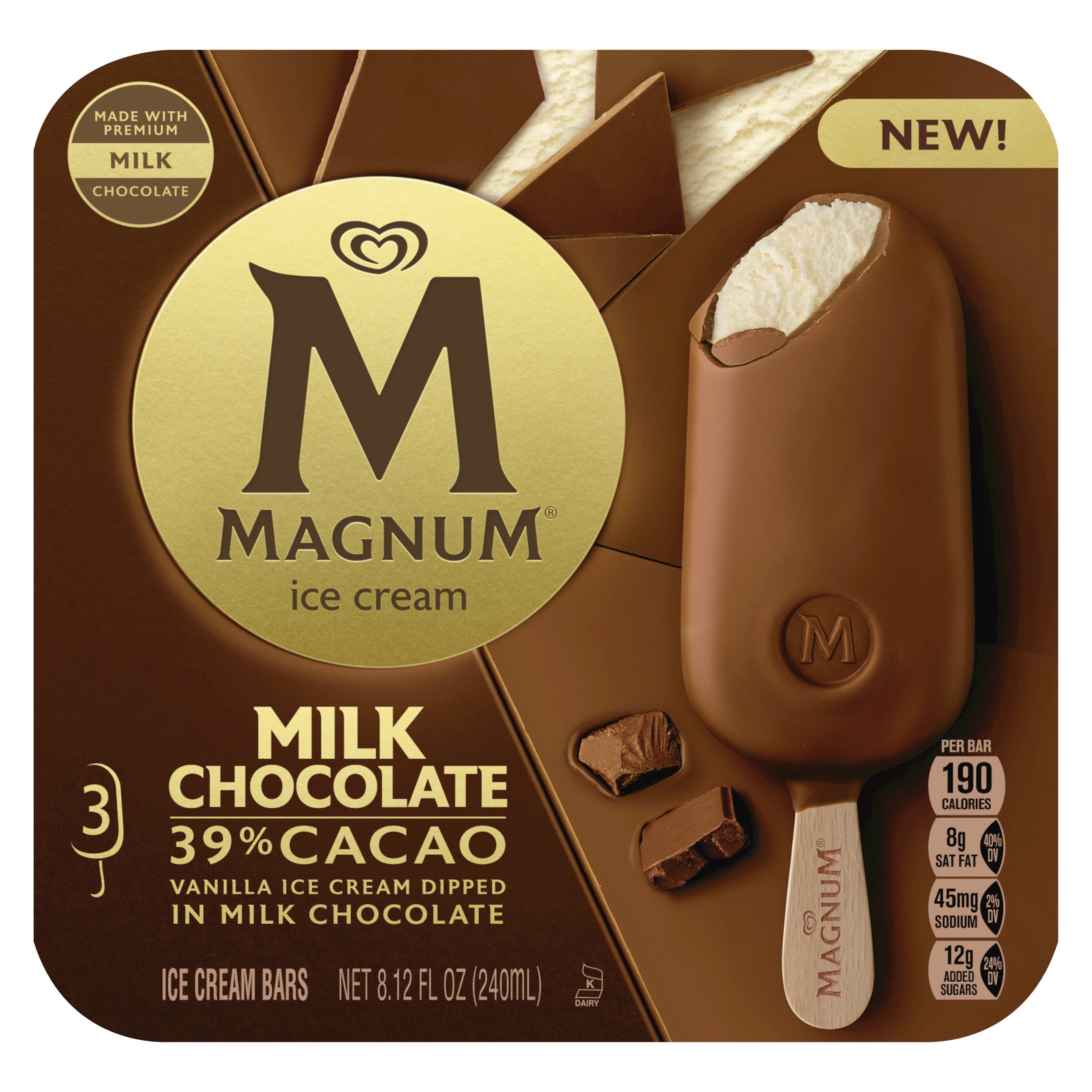 Milk Chocolate Ice Cream Bar