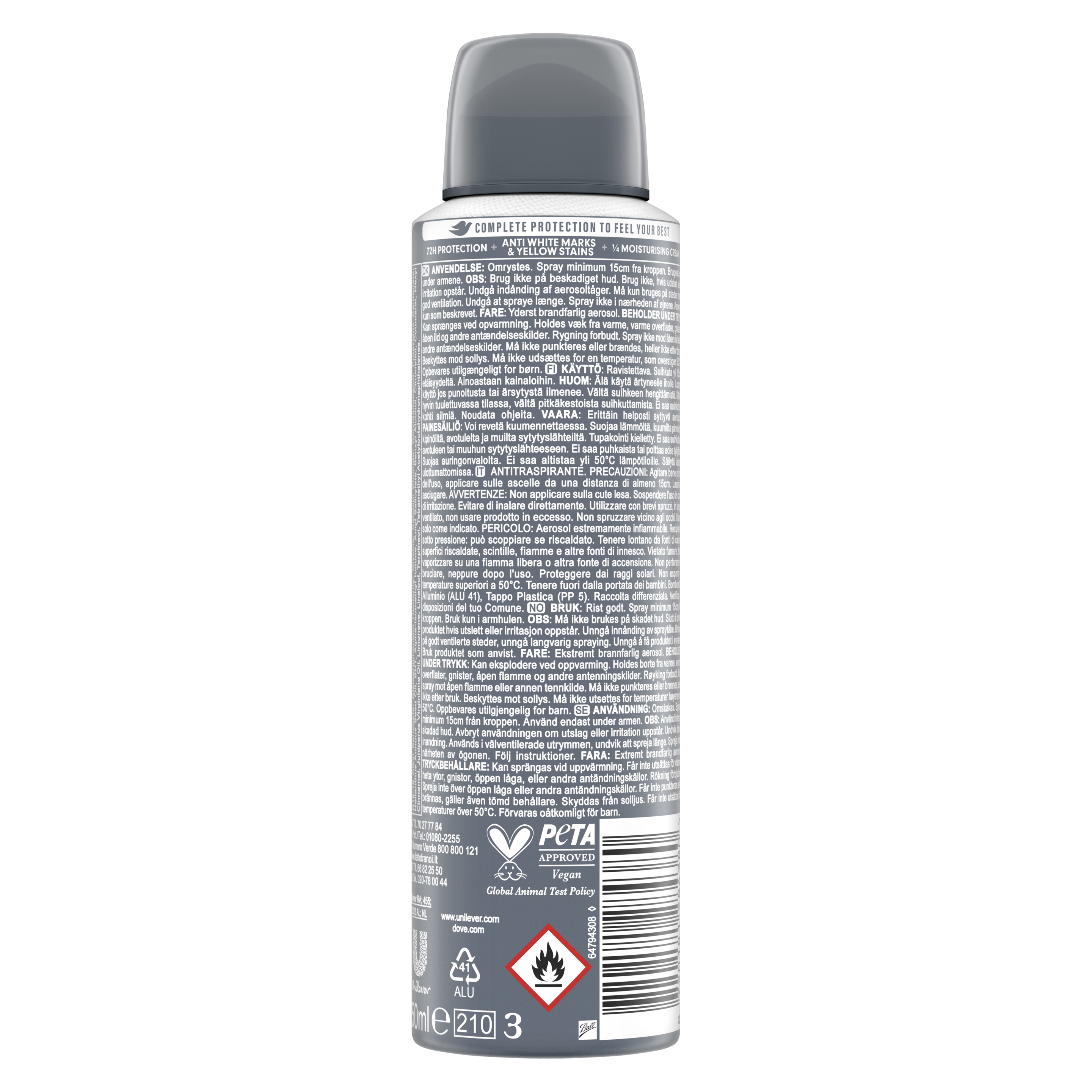 Dove Men+Care 72h Advanced Spray Invisible Dry 150 ml
