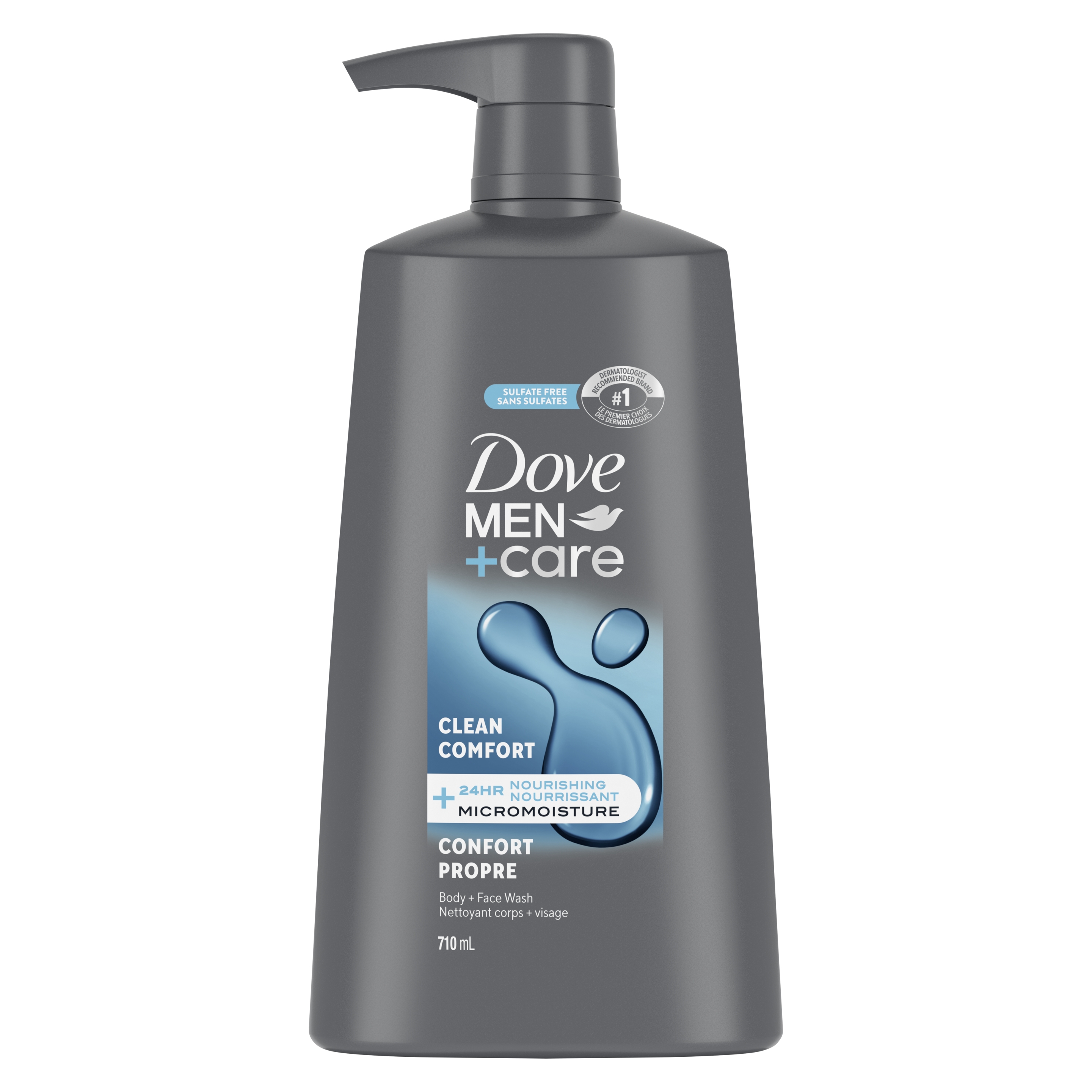 Dove Men+Care Hydrating Clean Comfort Body + Face Wash 710 ml