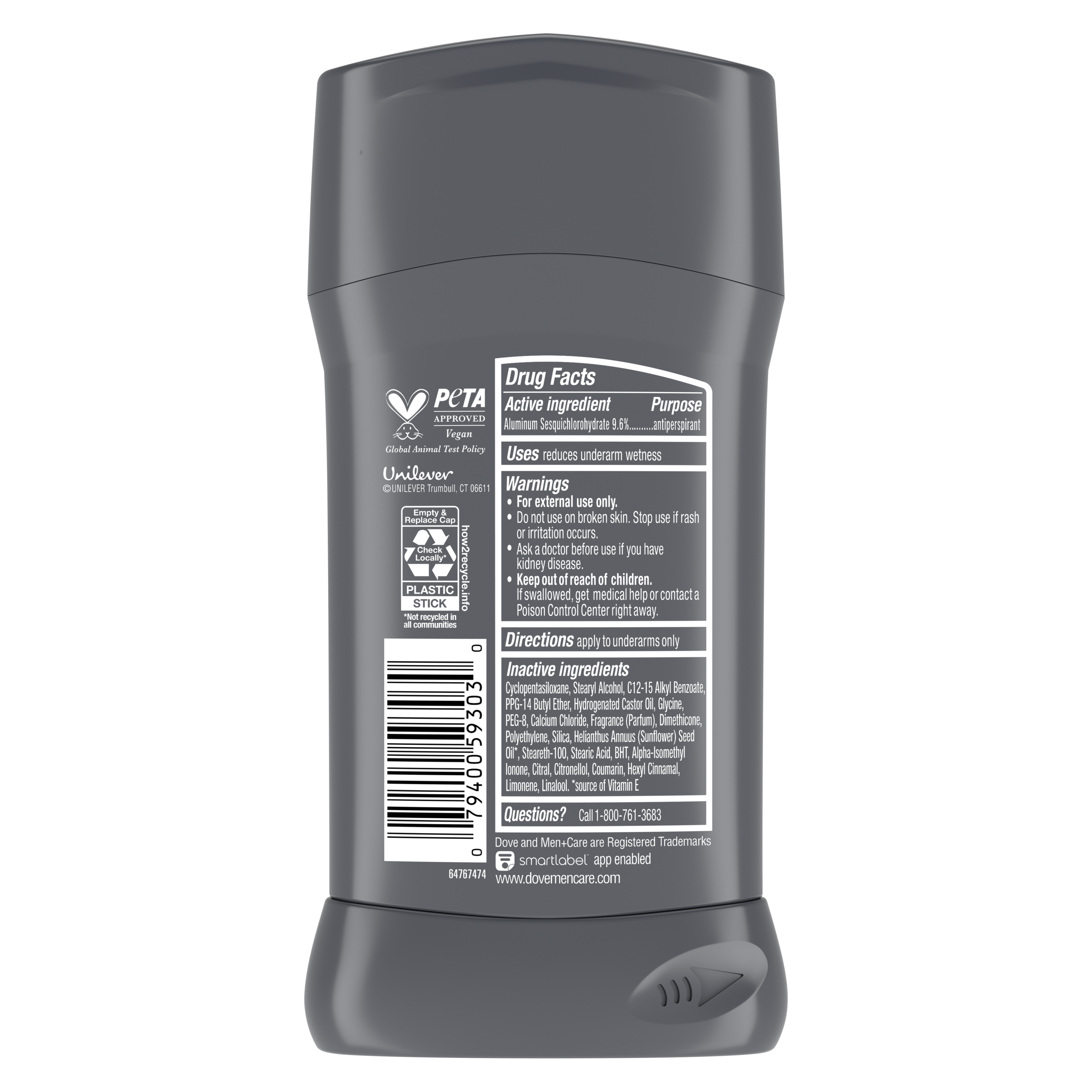 Men+Care Stain Defense Clean Antiperspirant Deodorant