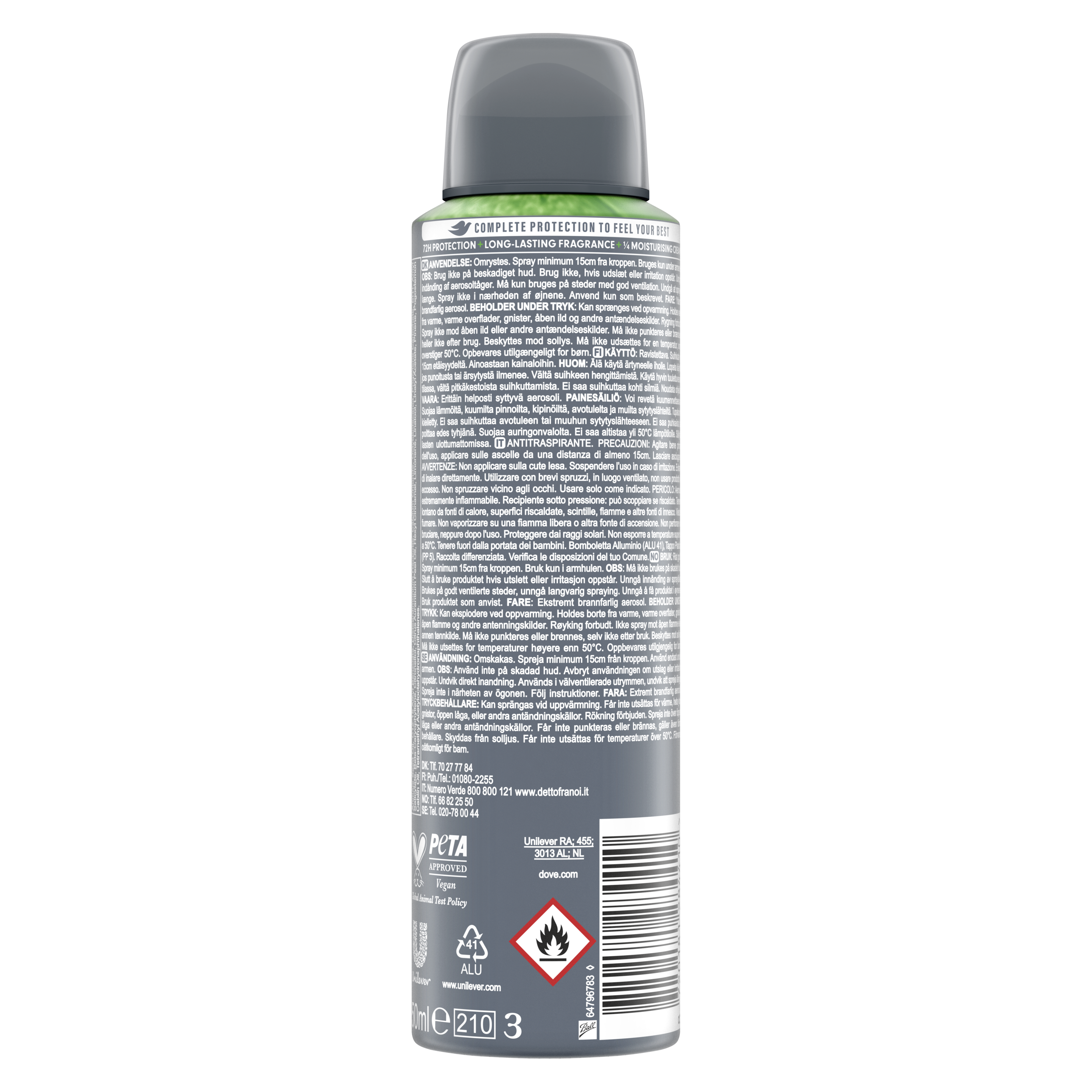 Dove Men+Care 72h Advanced Spray Extra Fresh 150 ml