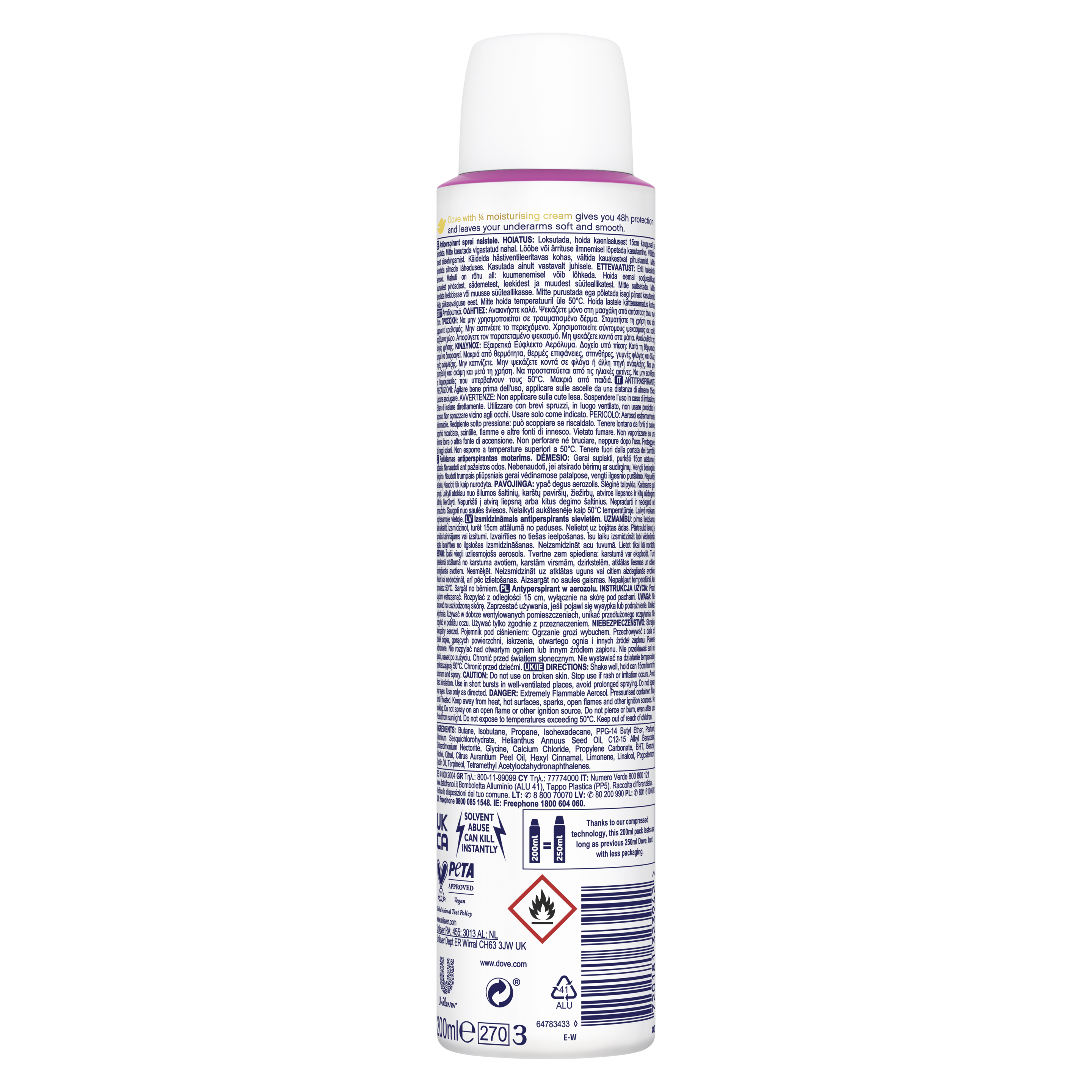 Floral Antiperspirant Deodorant Spray 200ml