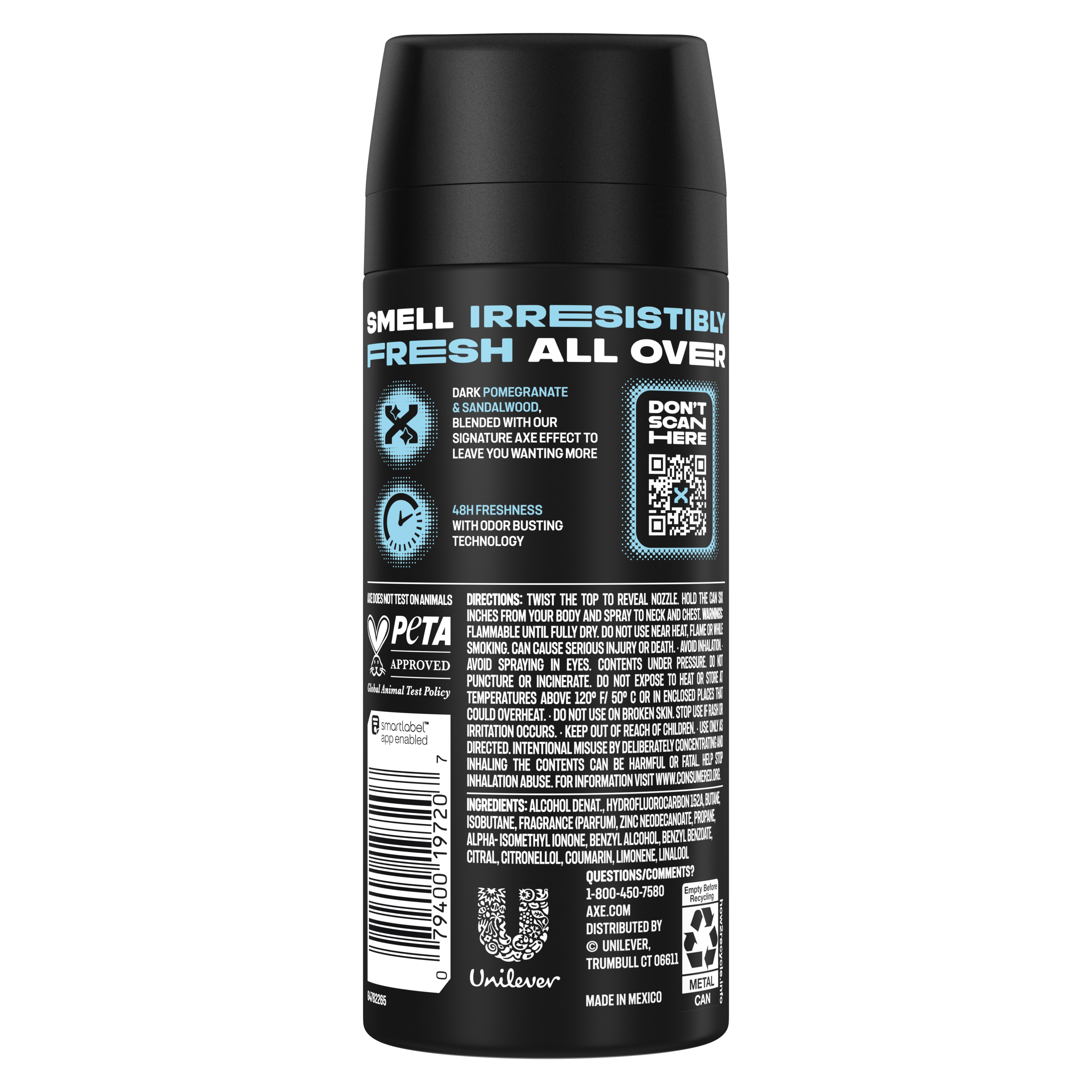 Anarchy Body Spray Back