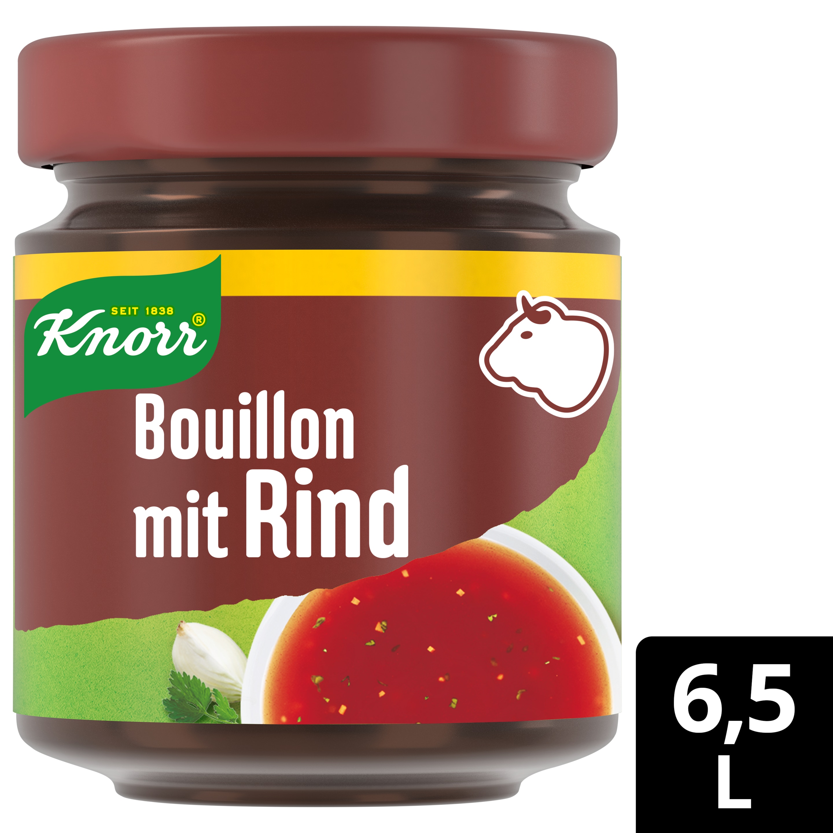Knorr Bouillon mit Rind 6,5L Glas