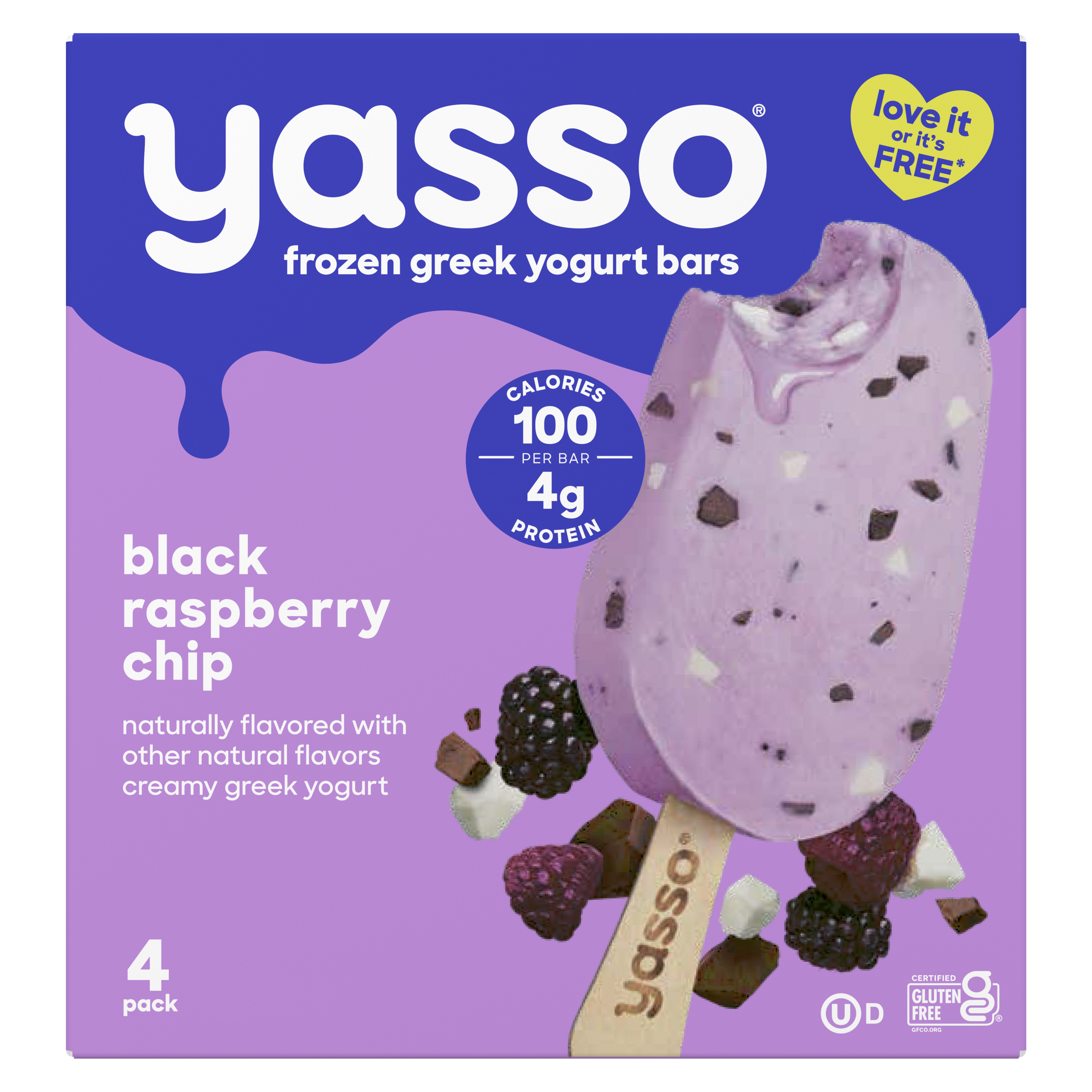 Yasso Bars Black Raspberry Chip Hero