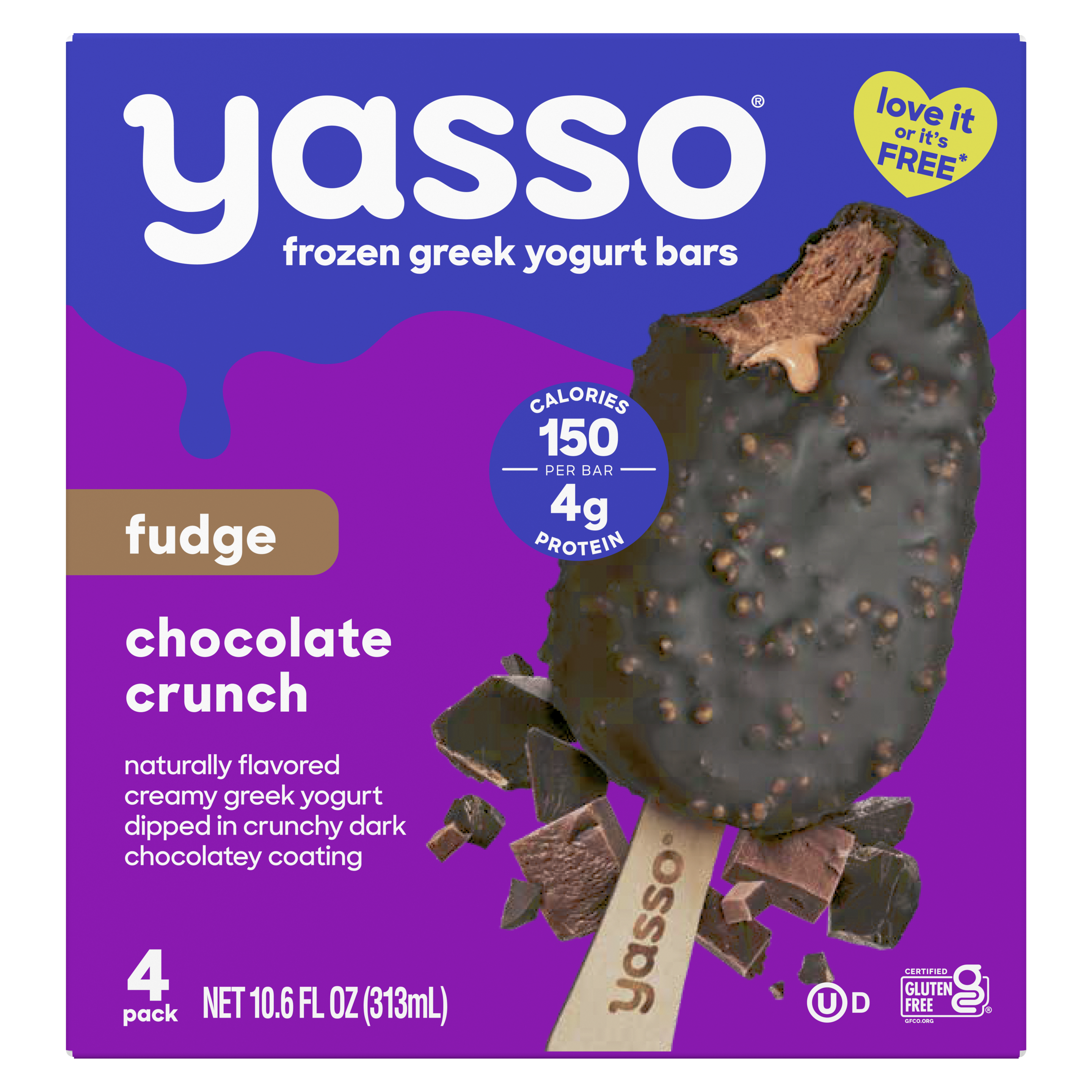 Yasso Chocolate Crunch Fudge Hero