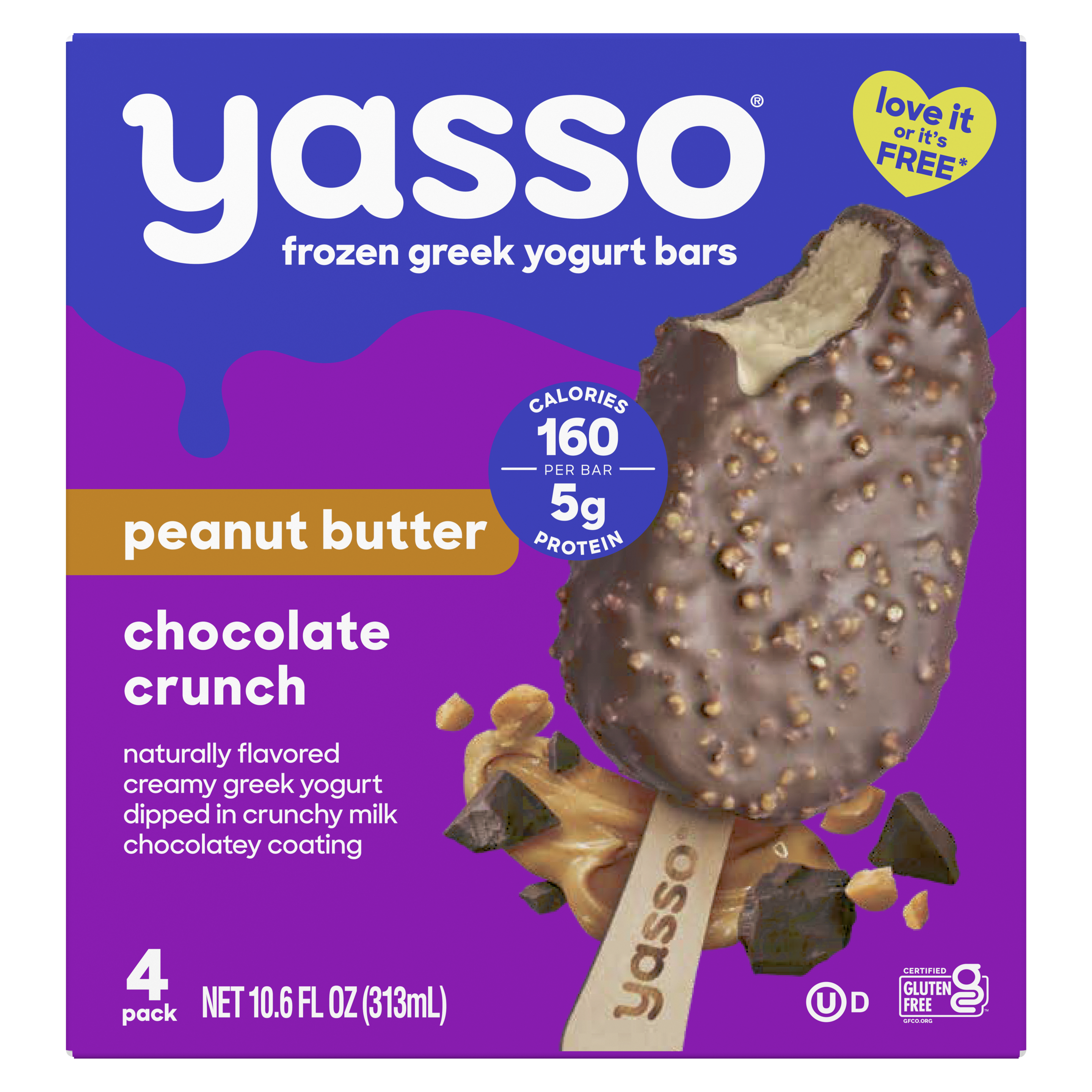 Yasso Chocolate Crunch Peanut Butter Hero