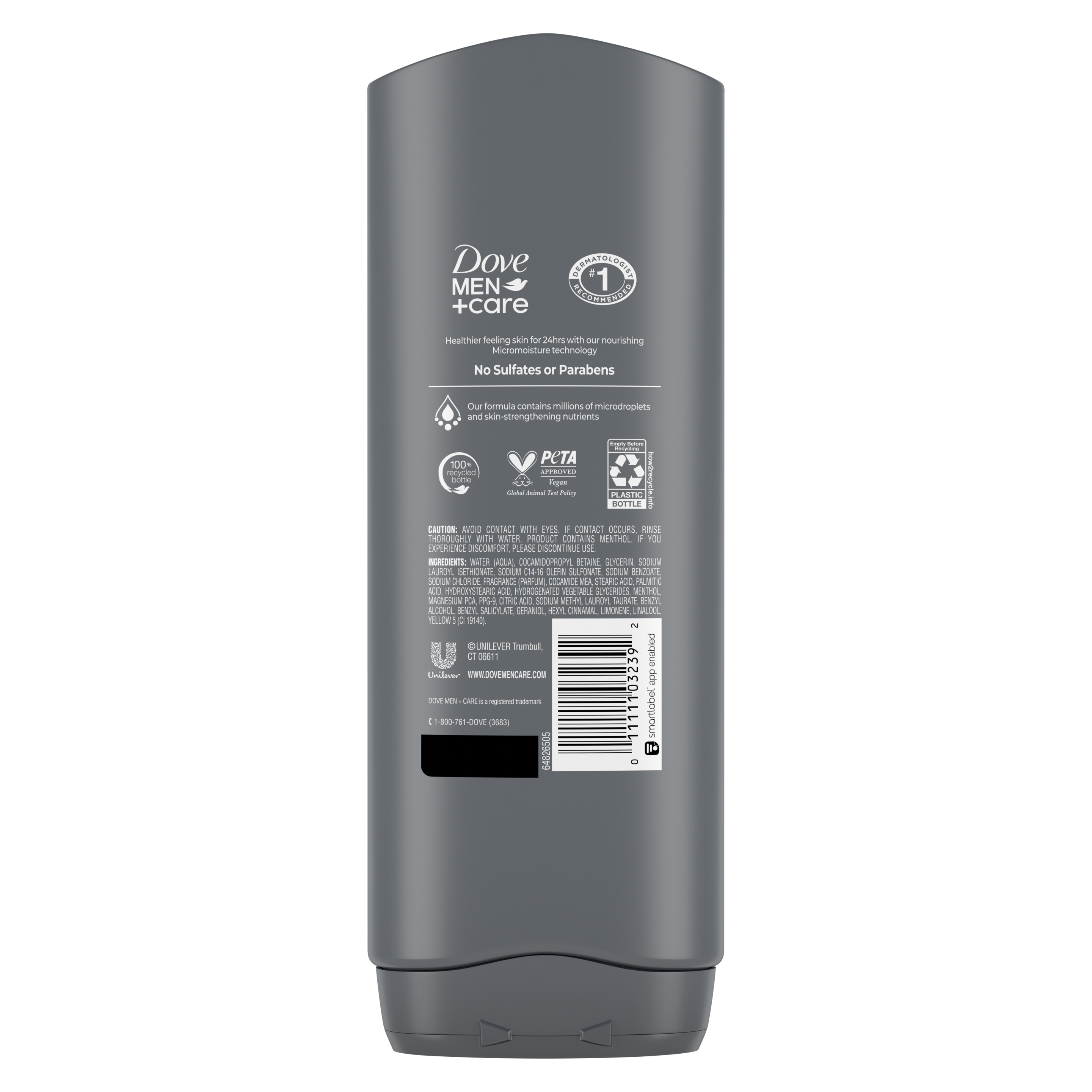 Men+Care 3N1 Recharge With Menthol Body Wash