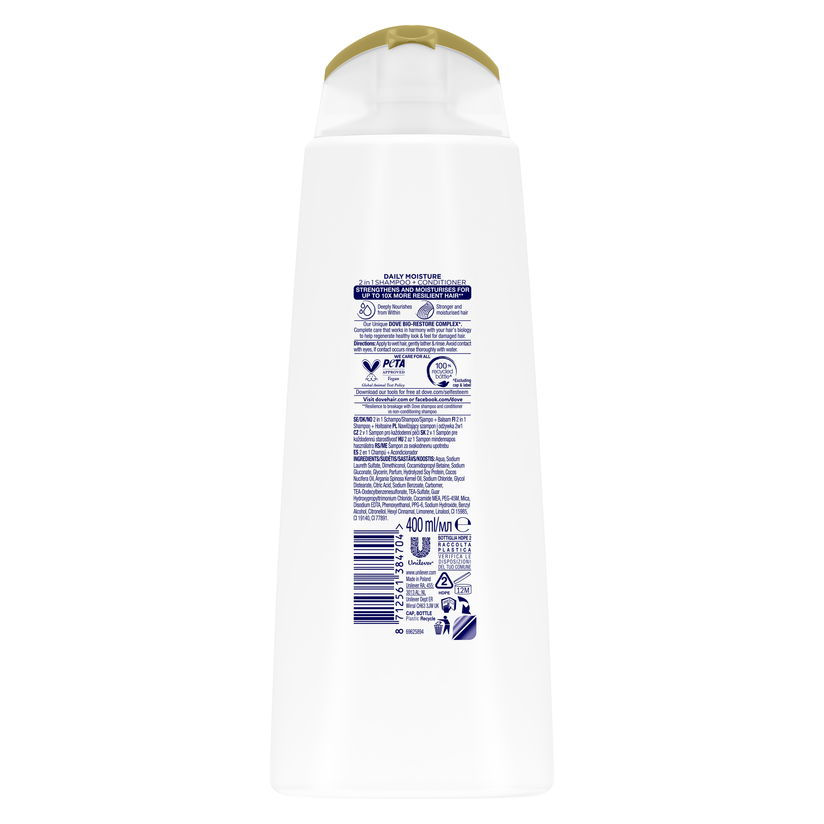 Daily Moisture 2in1 Shampoo and Conditioner 250ml
