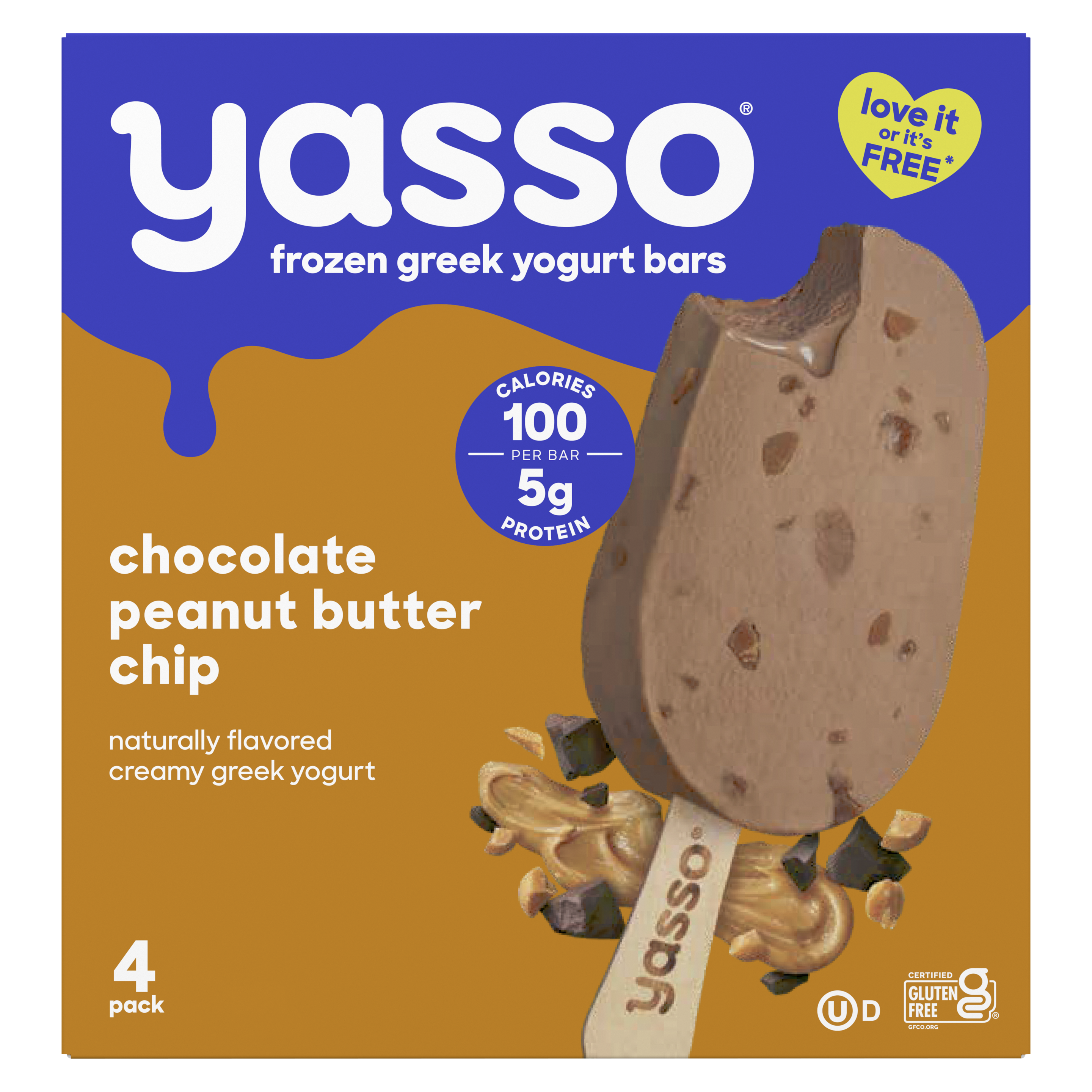 Yasso Bars Chocolate Peanut Butter Chip Hero