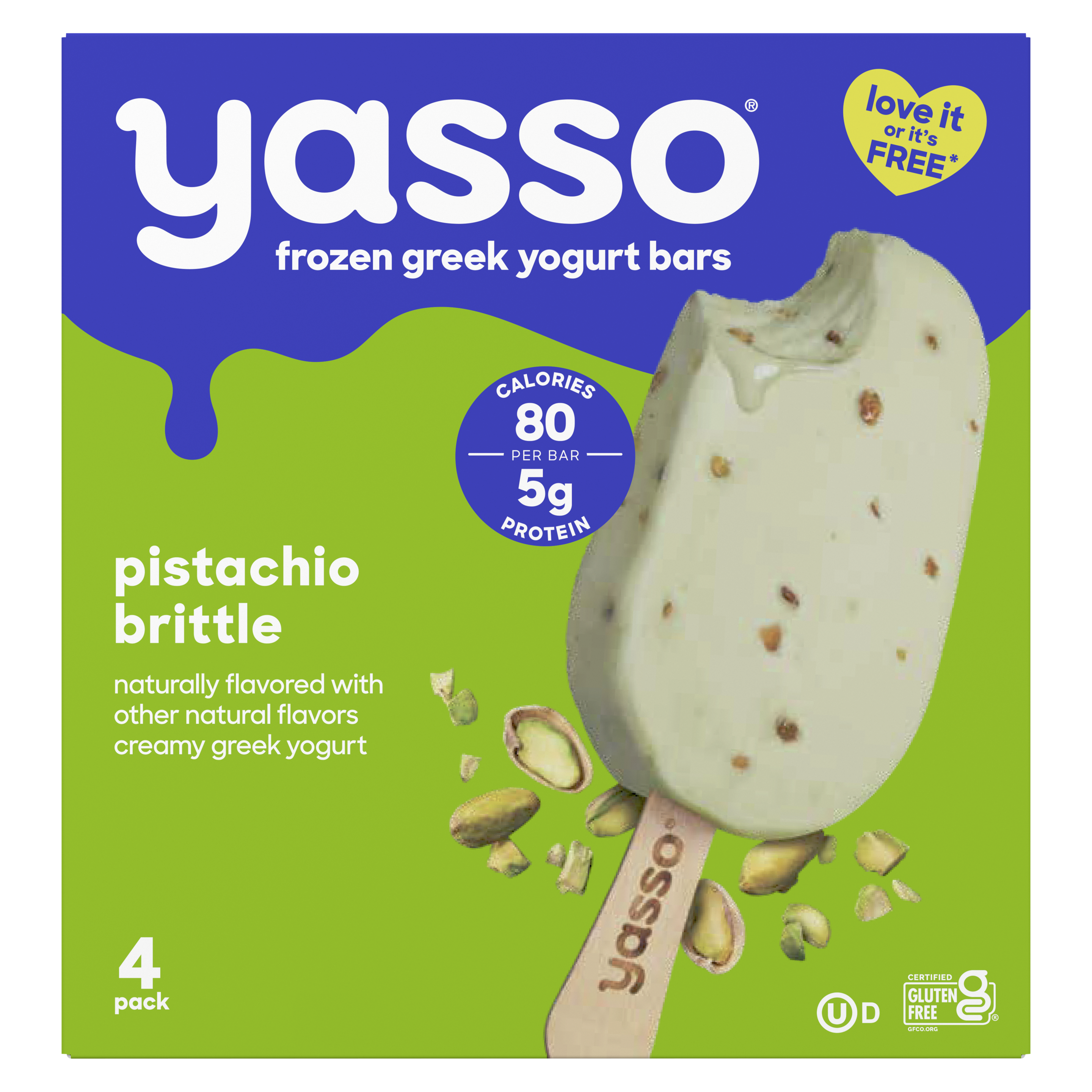 Yasso Bars Pistachio Brittle Hero