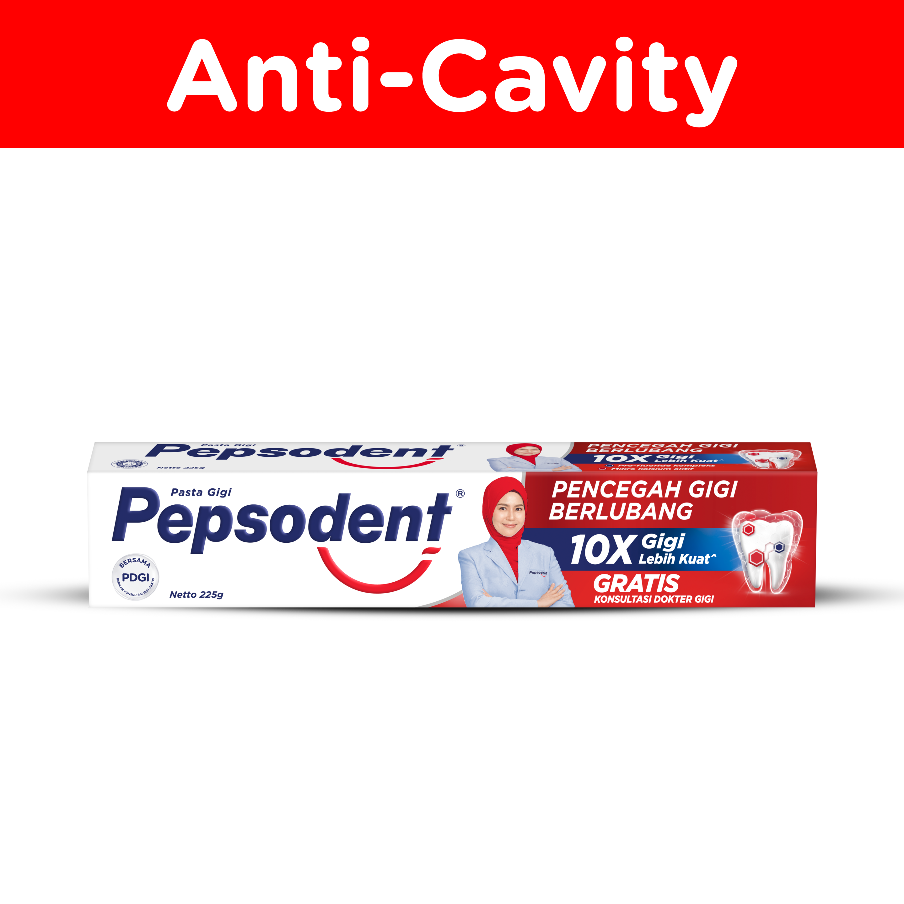 Pasta Gigi Pepsodent Pencegah Gigi Berlubang 225G
