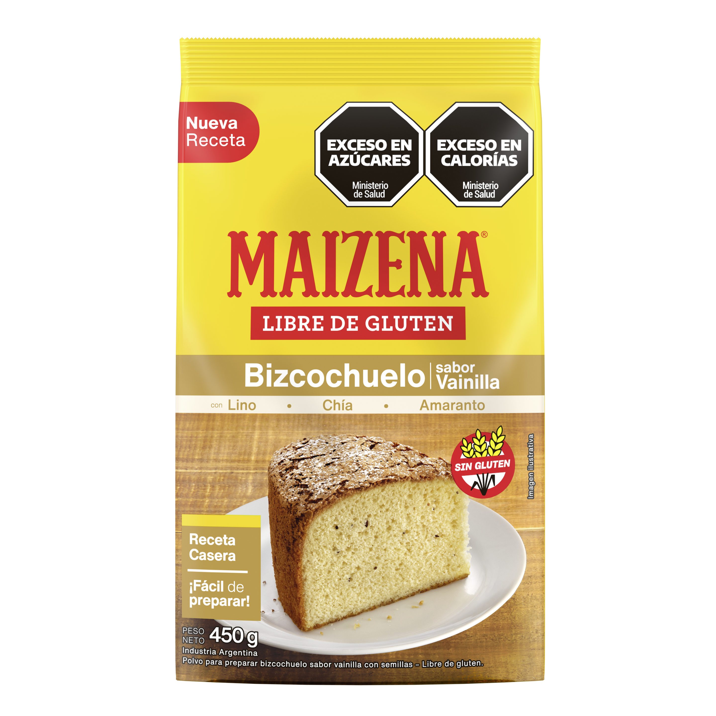 Premezcla de bizcochuelo sabor Chocolate sin TACC - Maizena