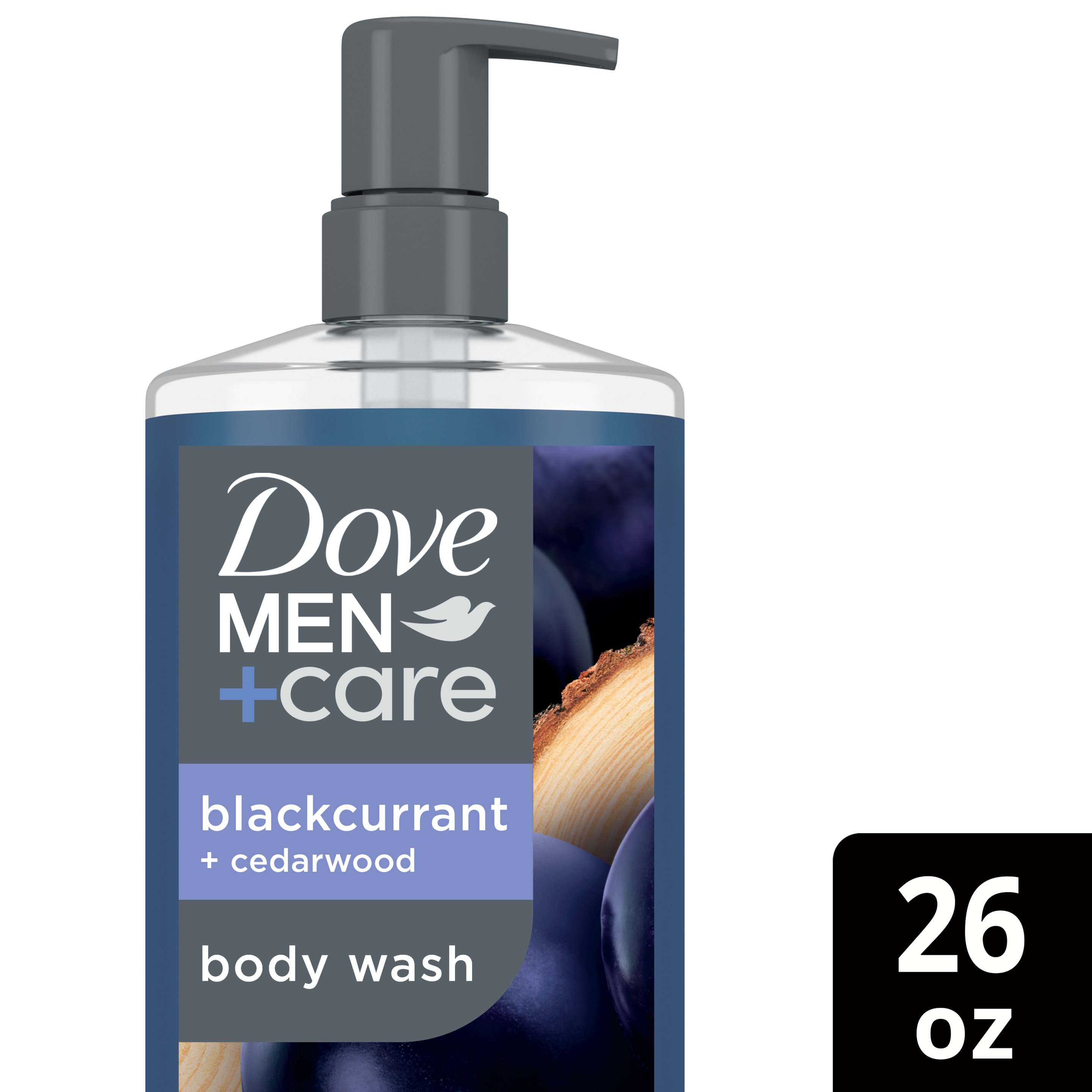 Dove Men+Care Blackcurrant + Cedarwood Body Wash 26 oz