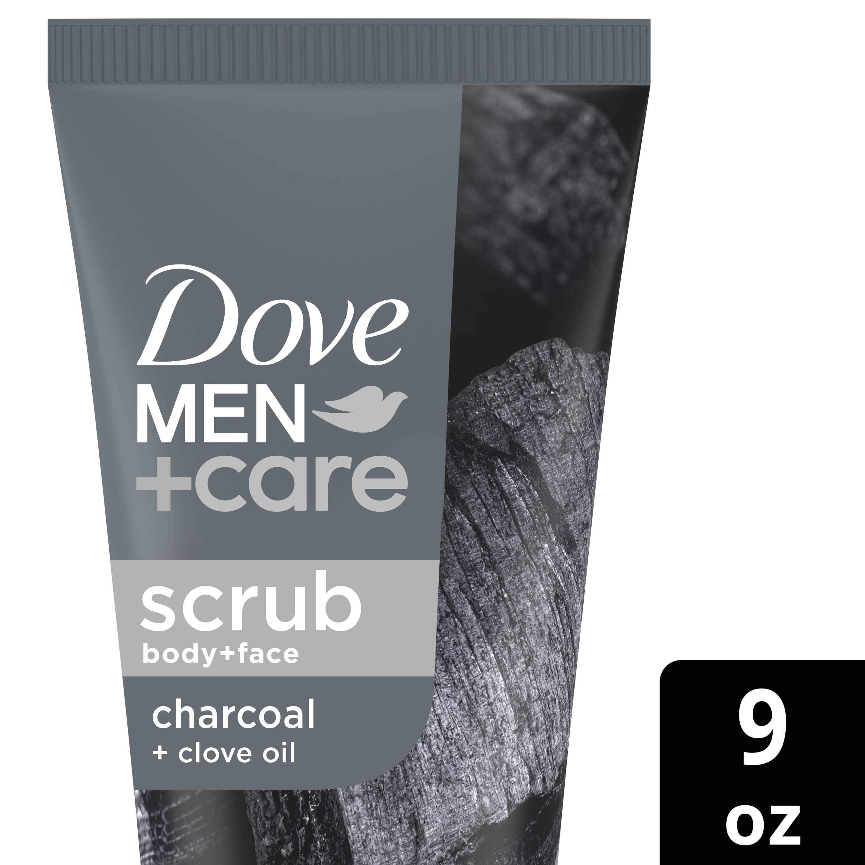 Dove Men+Care Charcoal + Clove Oil Body + Face Scrub 9 oz