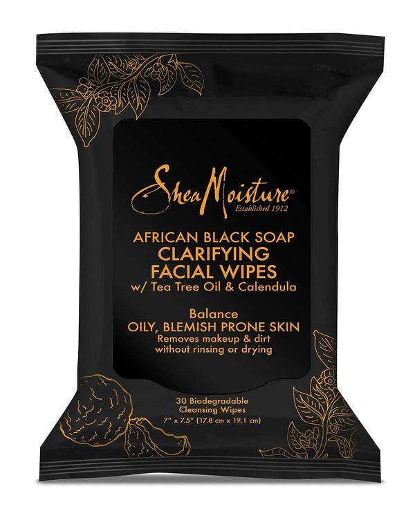 African Black Soap Clarifying Facial Wipes packshot