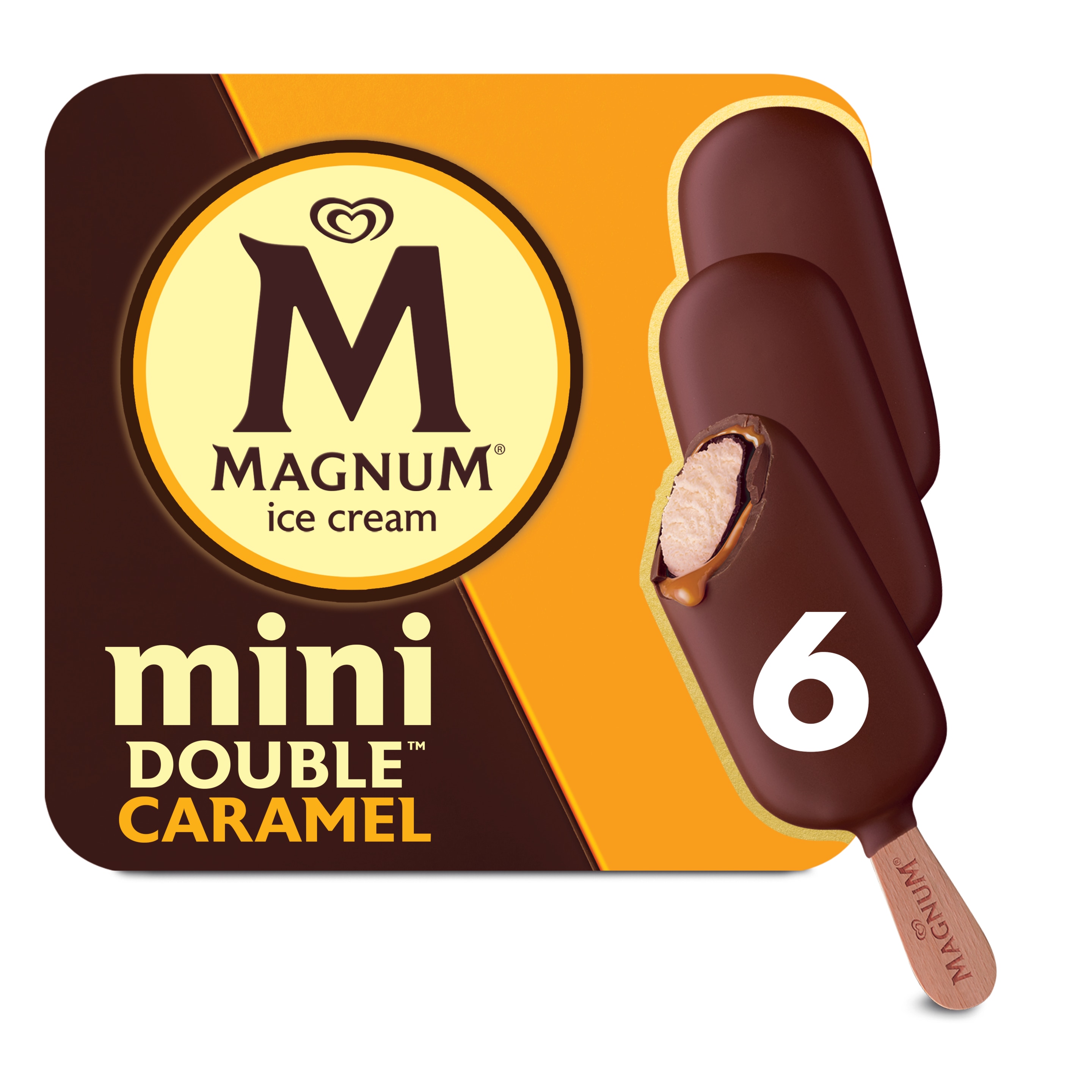 Mini Double Caramel Ice Cream Bar packshot