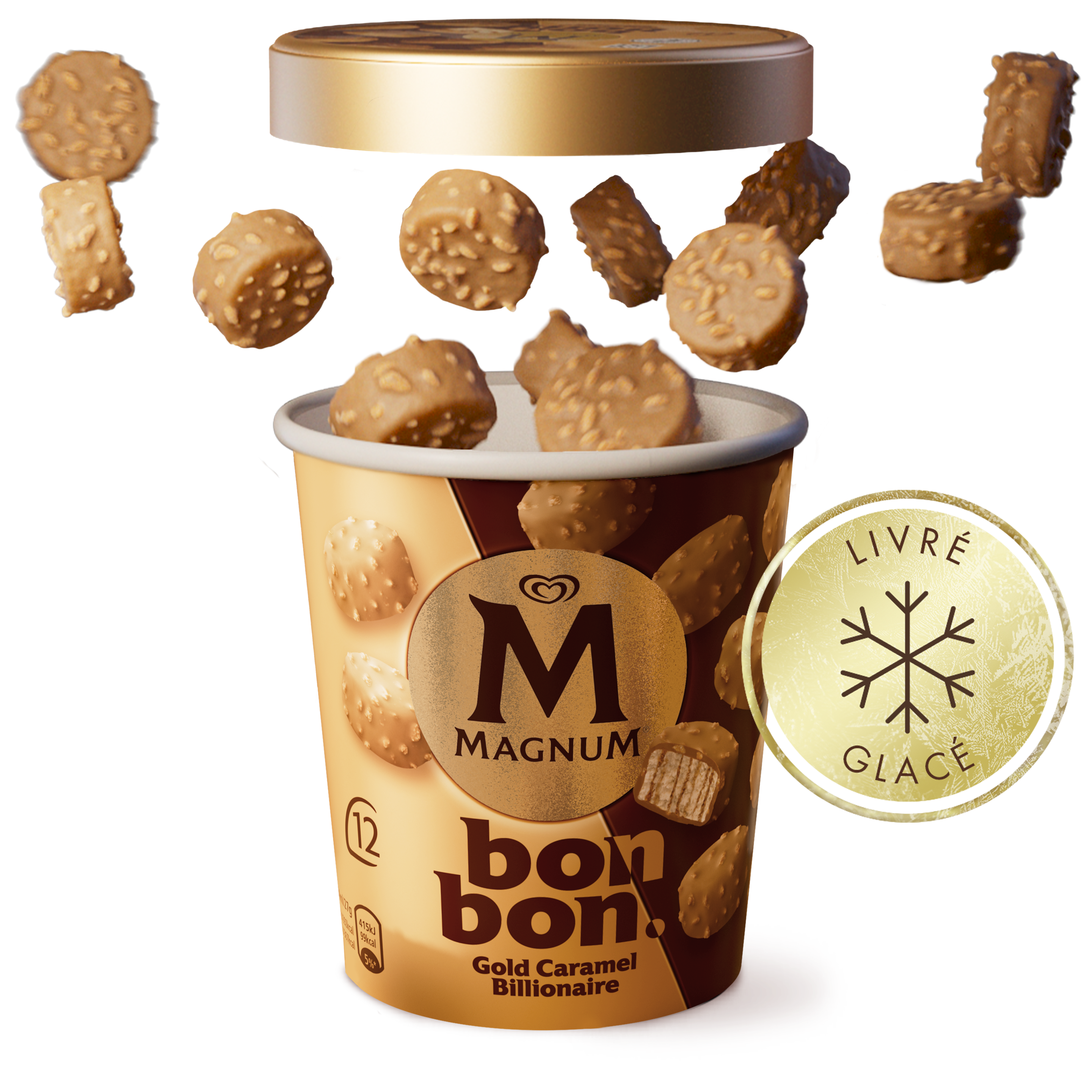 Magnum Bonbon Gold Caramel Billionnaire packshot