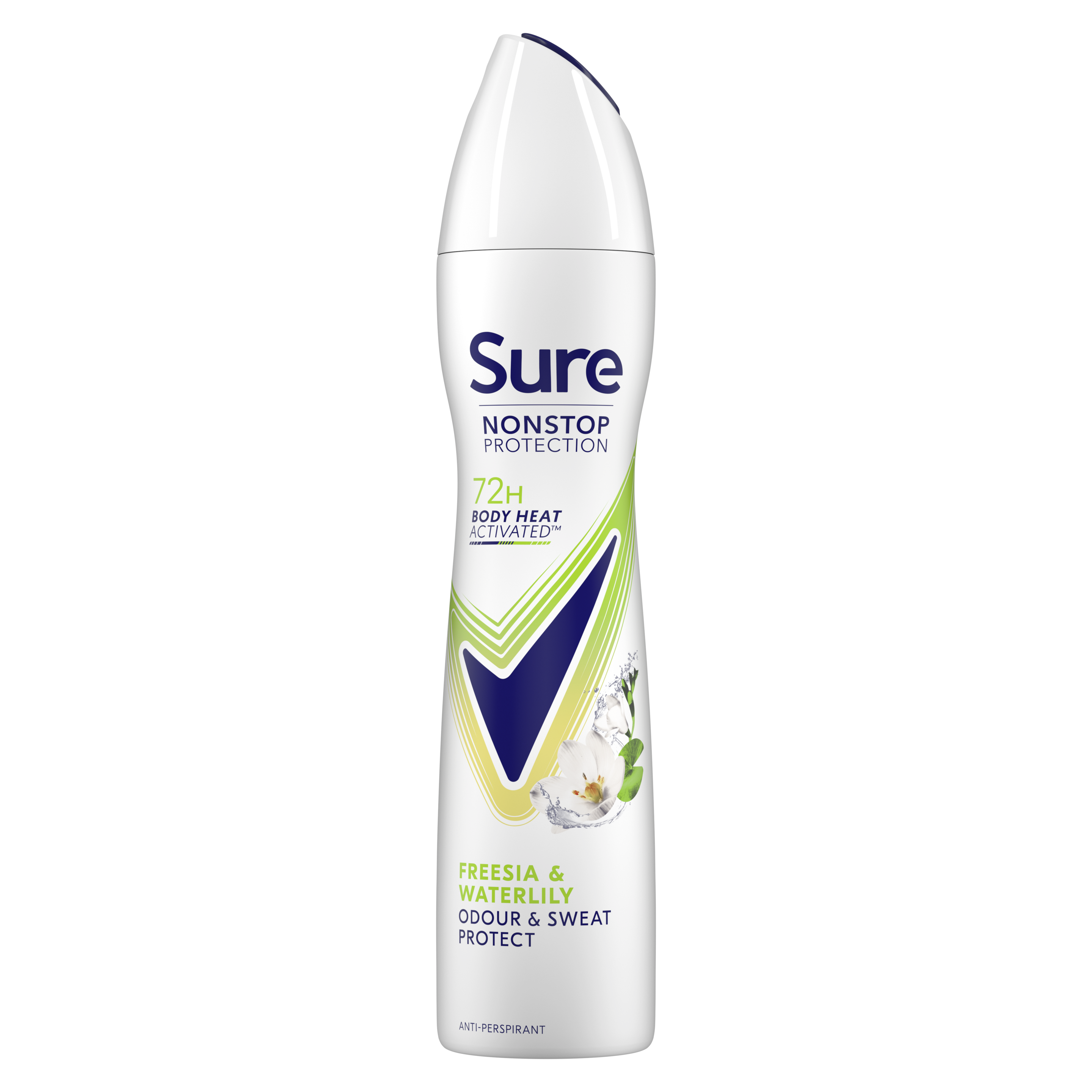 Sure Nonstop Freesia and Waterlily 250ml Front of pack