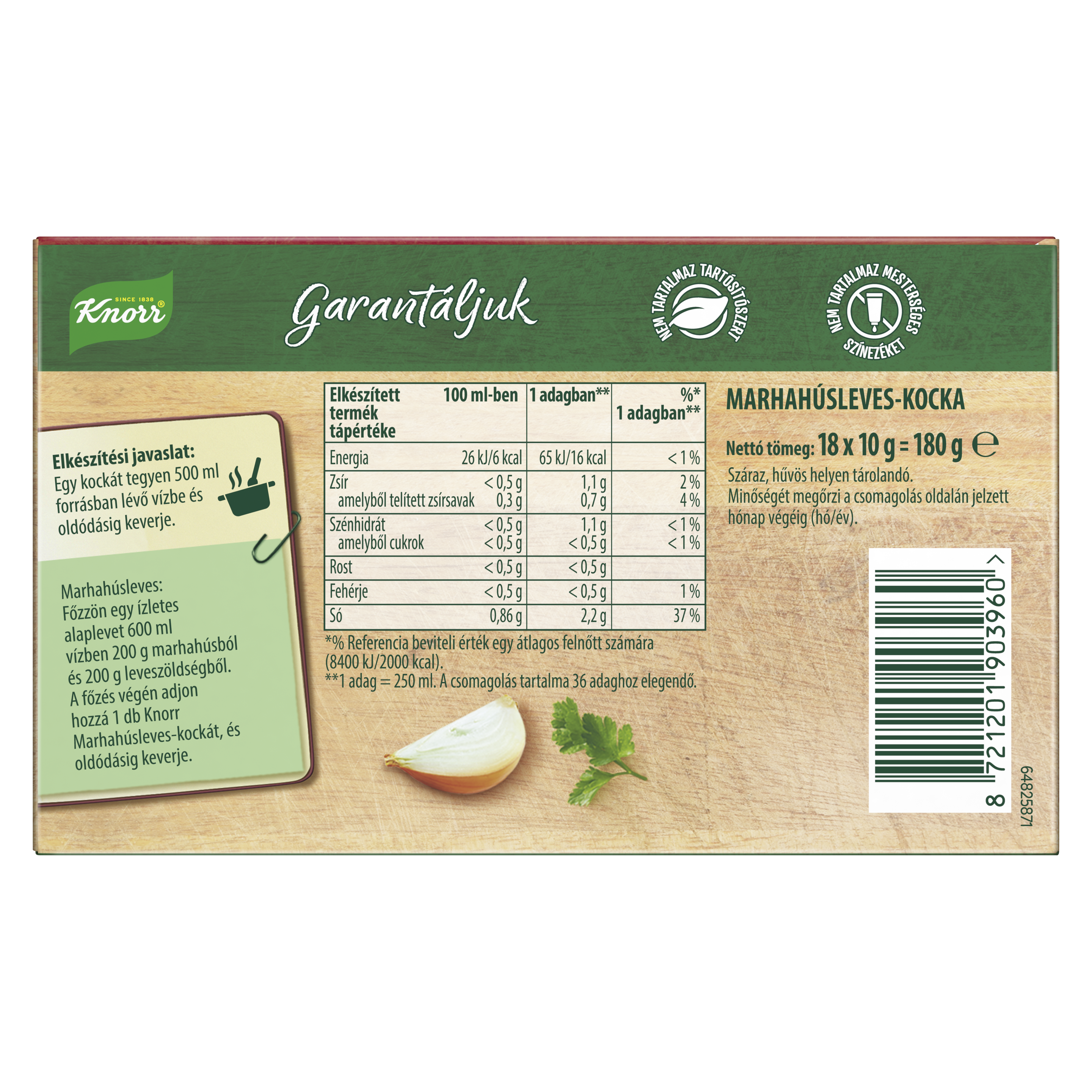 Knorr Marhahúsleves-kocka
