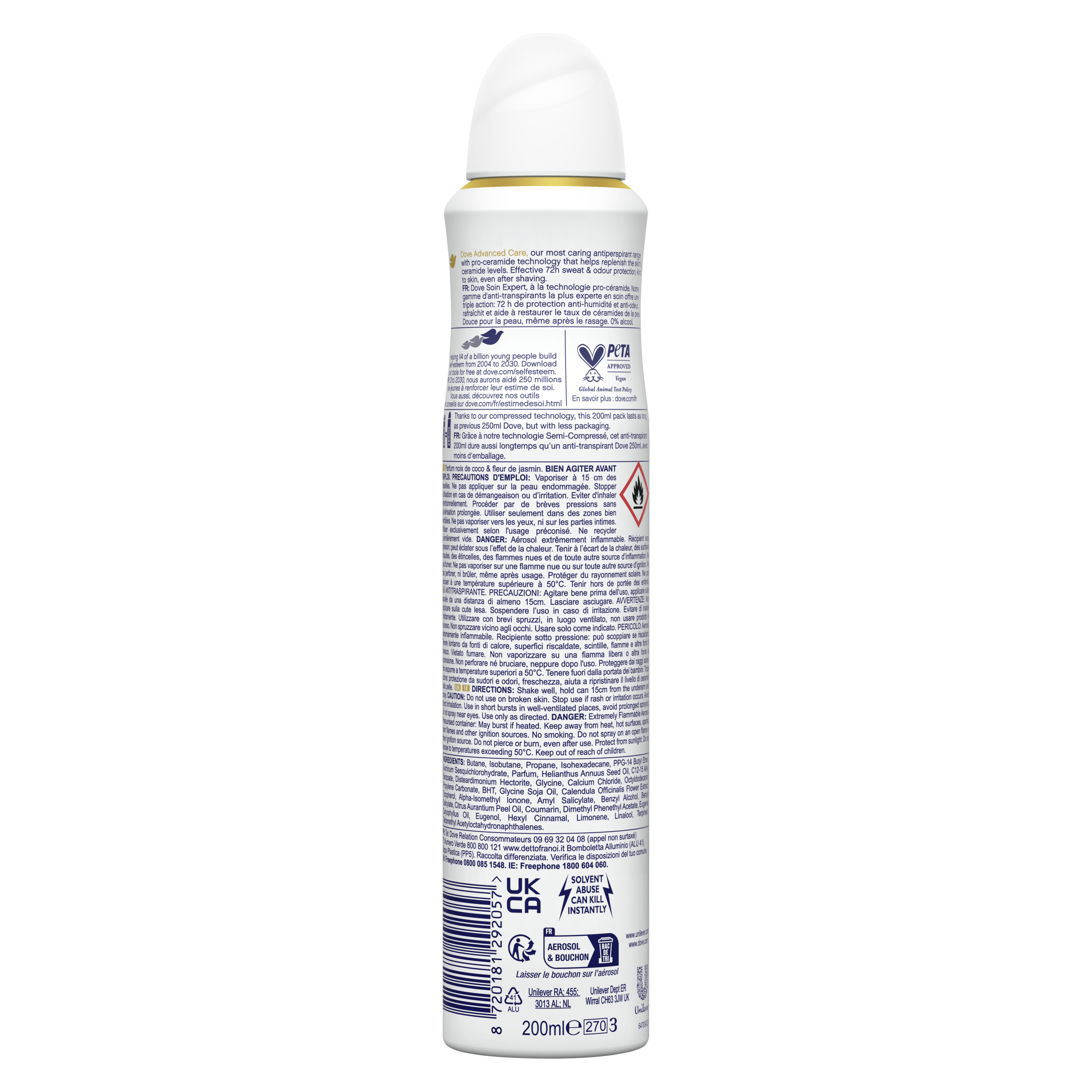 Advanced Care Coconut & Jasmine Flower Antiperspirant Deodorant Spray