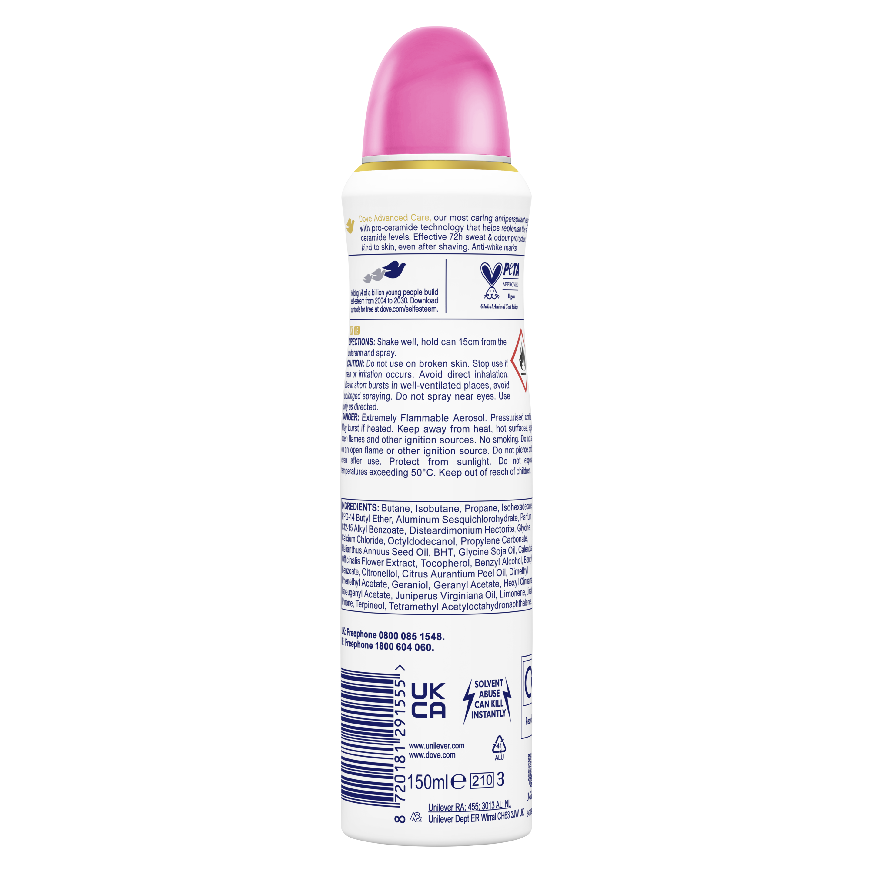 Advanced Care Invisible Care Antiperspirant Deodorant Spray 200ml