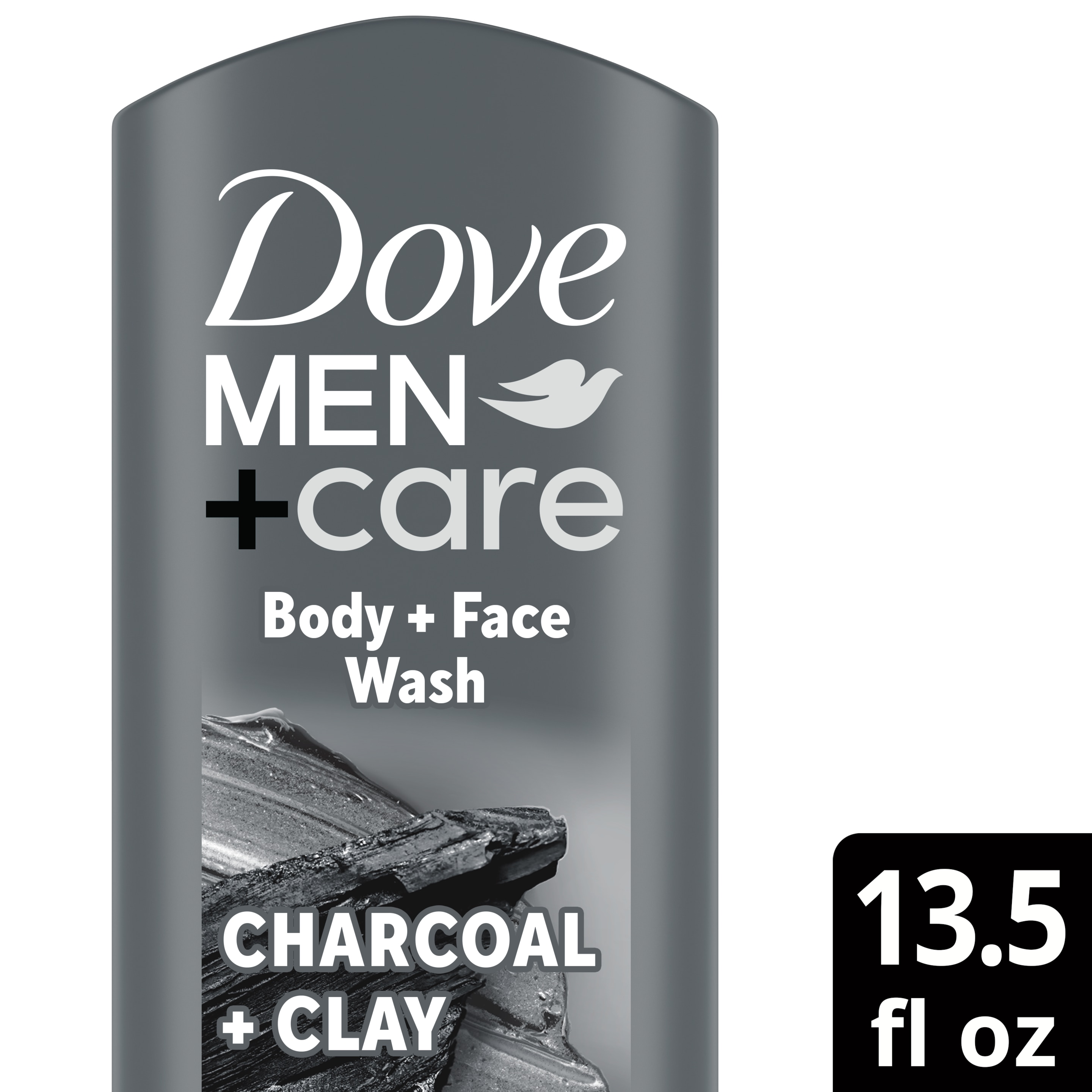 Dove Men+Care Purifying Charcoal + Clay Body + Face Wash 13.5 oz