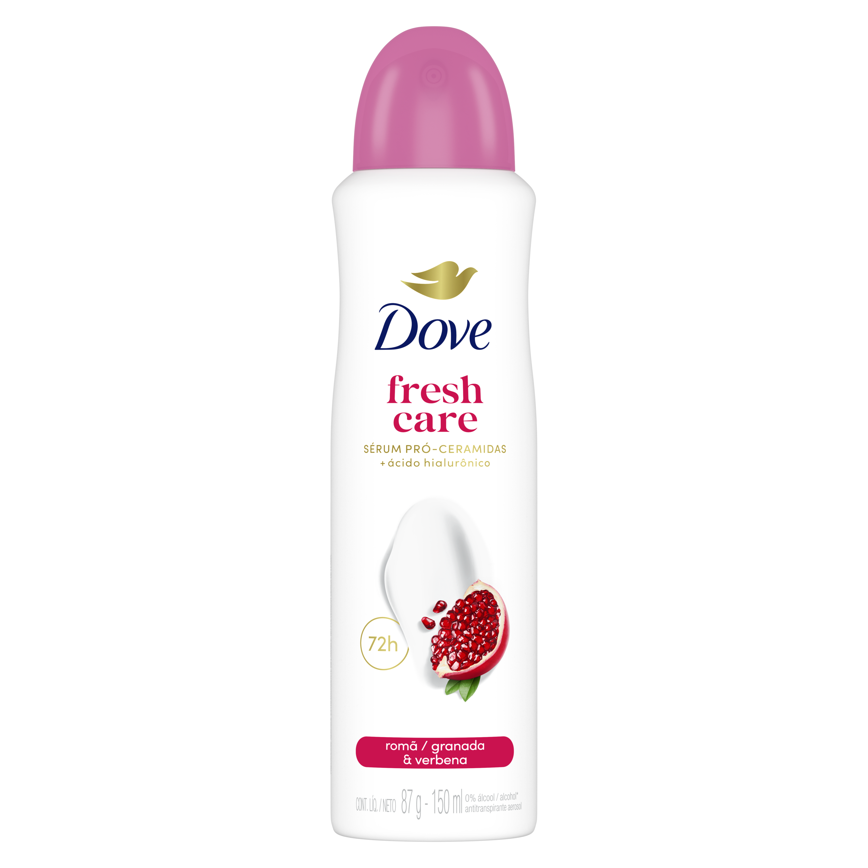 Desodorante Antitranspirante Aerosol Dove Go Fresh Romã e Verbena 150ml
