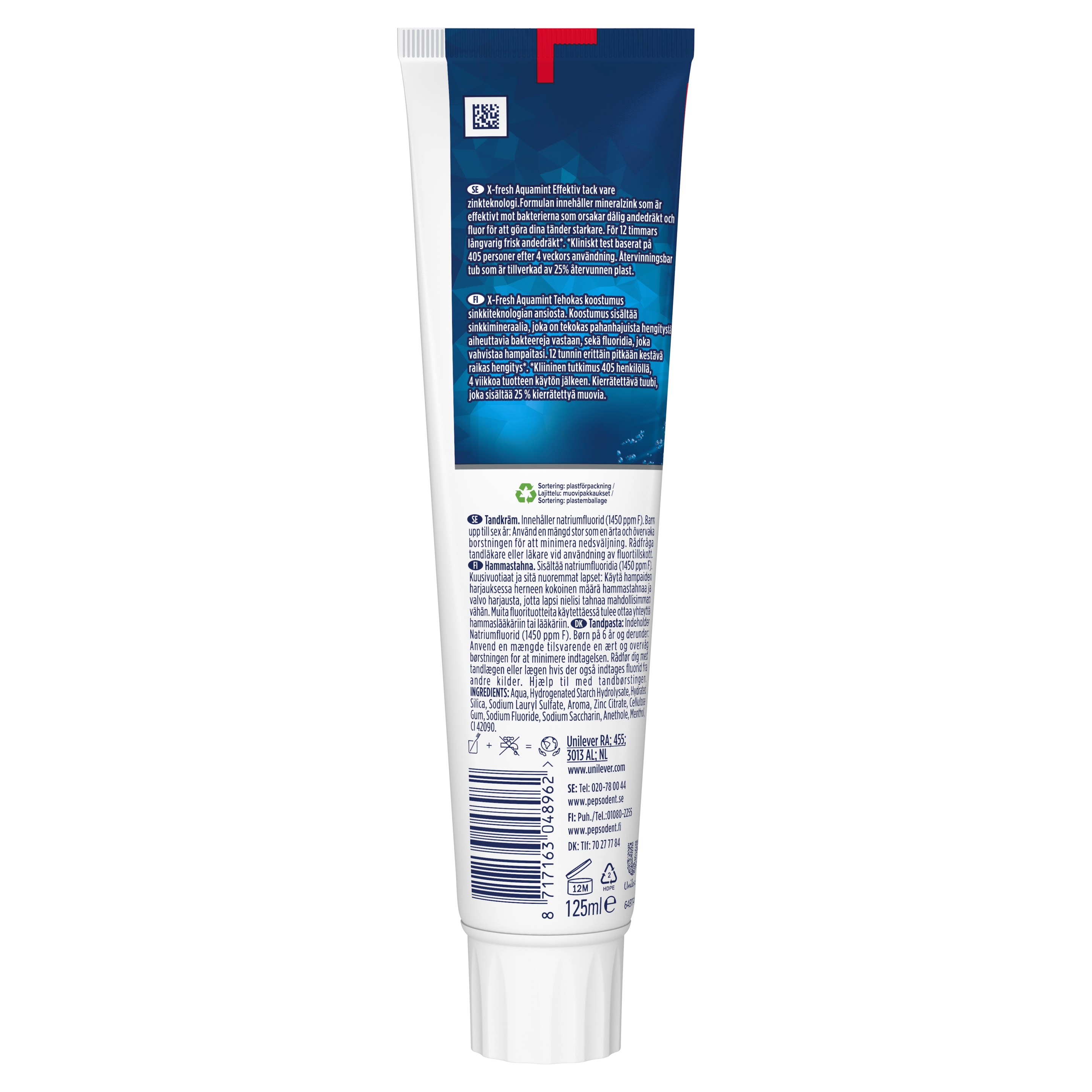 Pepsodent X-fresh Aquamint tandkräm