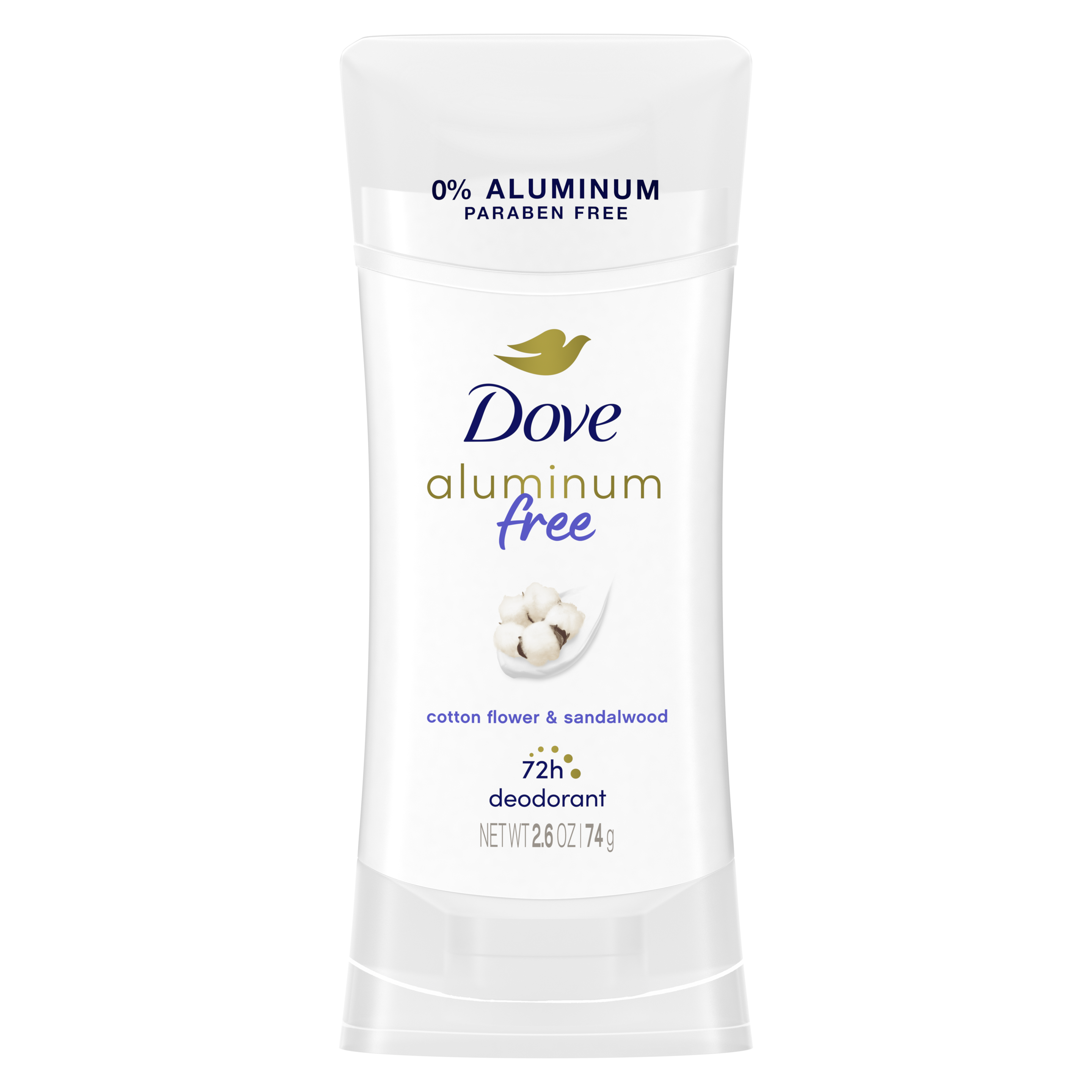 Dove Aluminum Free Deodorant Stick Cotton Flower & Sandalwood