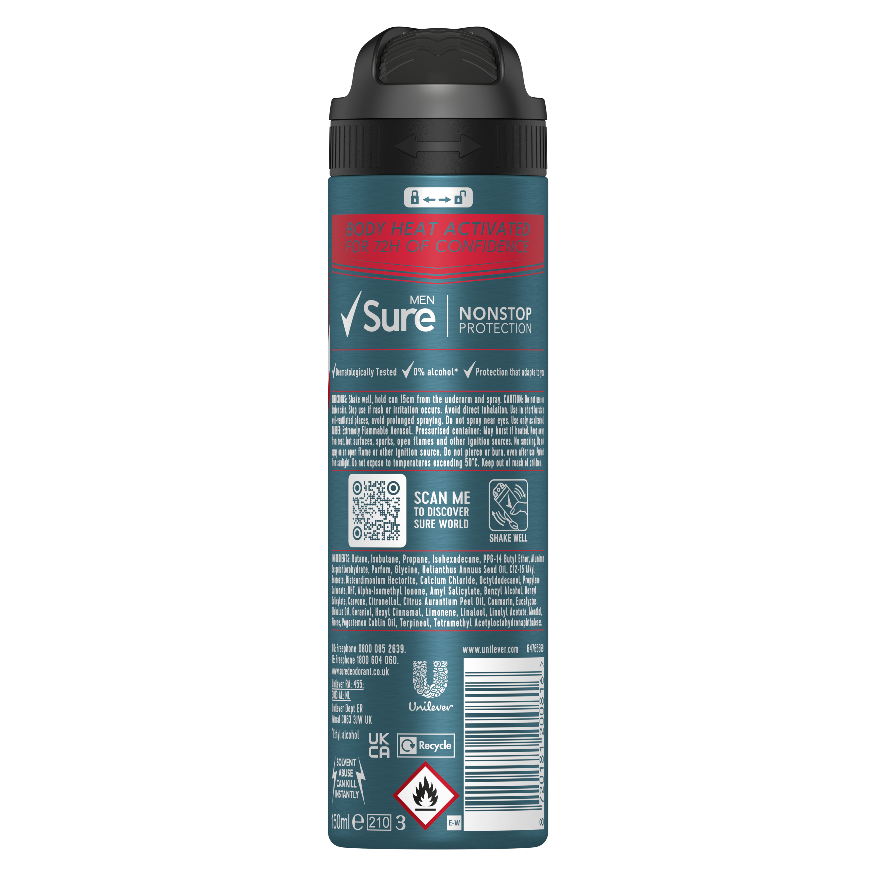 Sure Men 72hr Ultra Fresh Antiperspirant Deodorant Spray