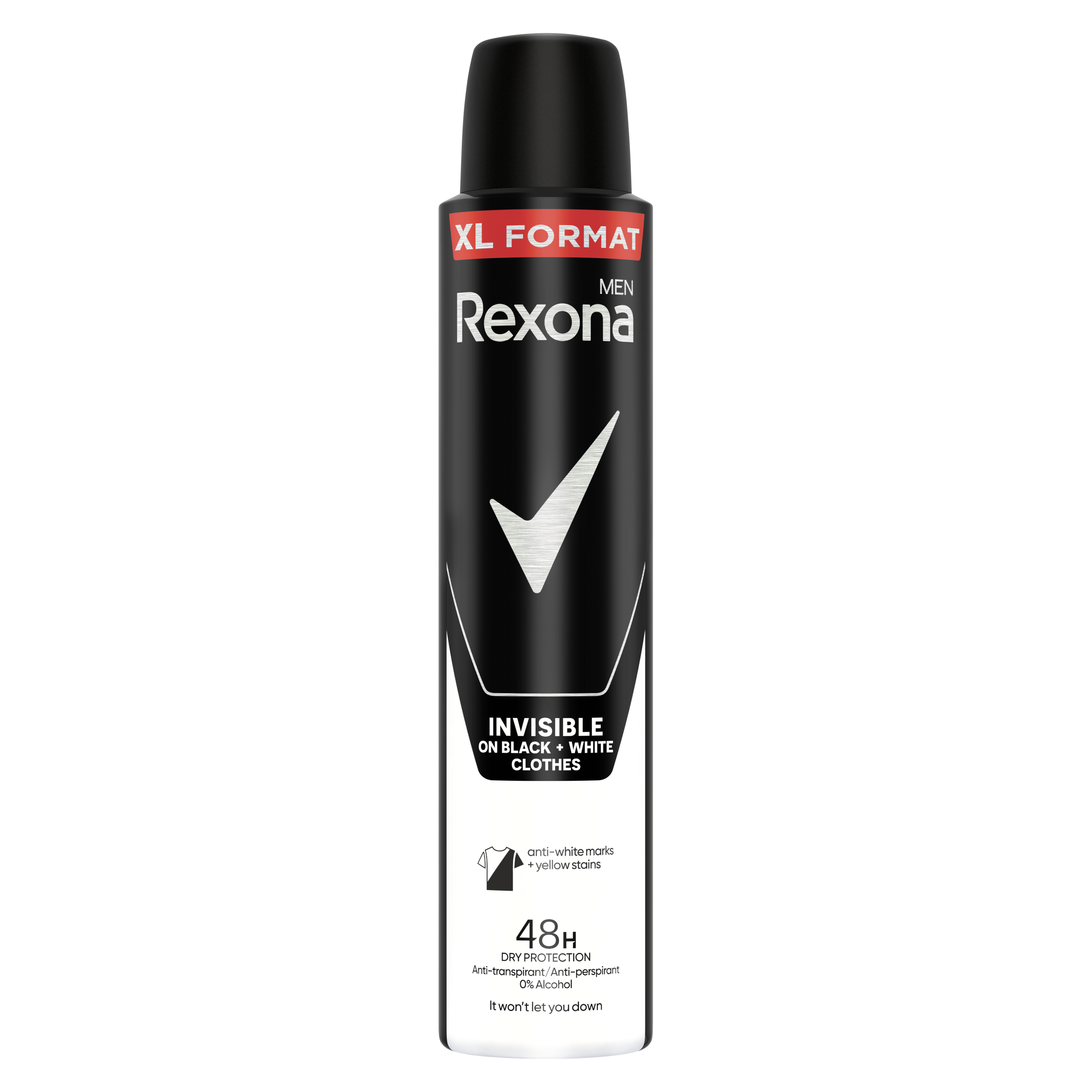Антиперспірант аерозоль Rexona Men Невидимий на Чорному і Білому одязі 200мл