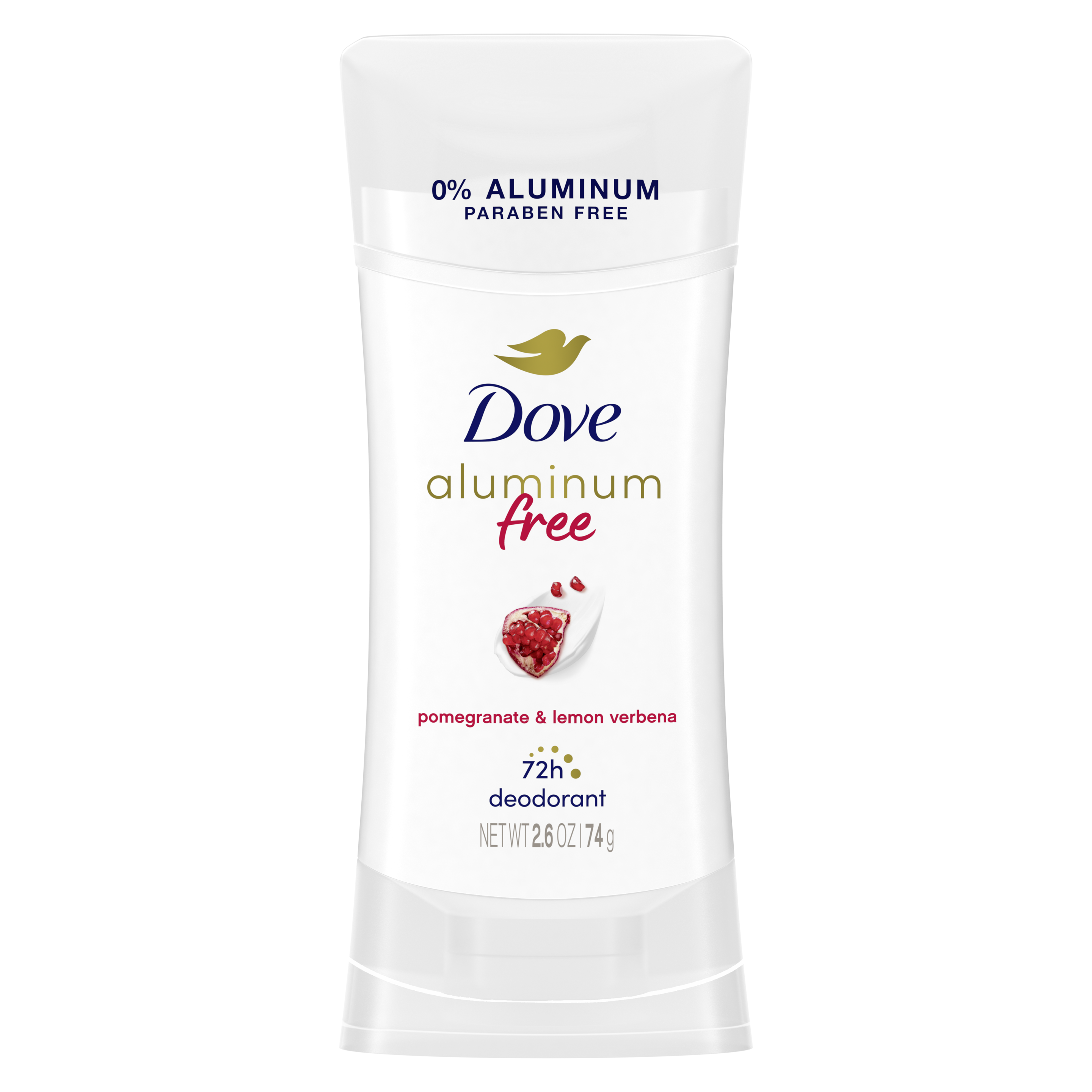 Dove Aluminum Free Deodorant Stick Pomegranate & Lemon Verbena 2.6 oz