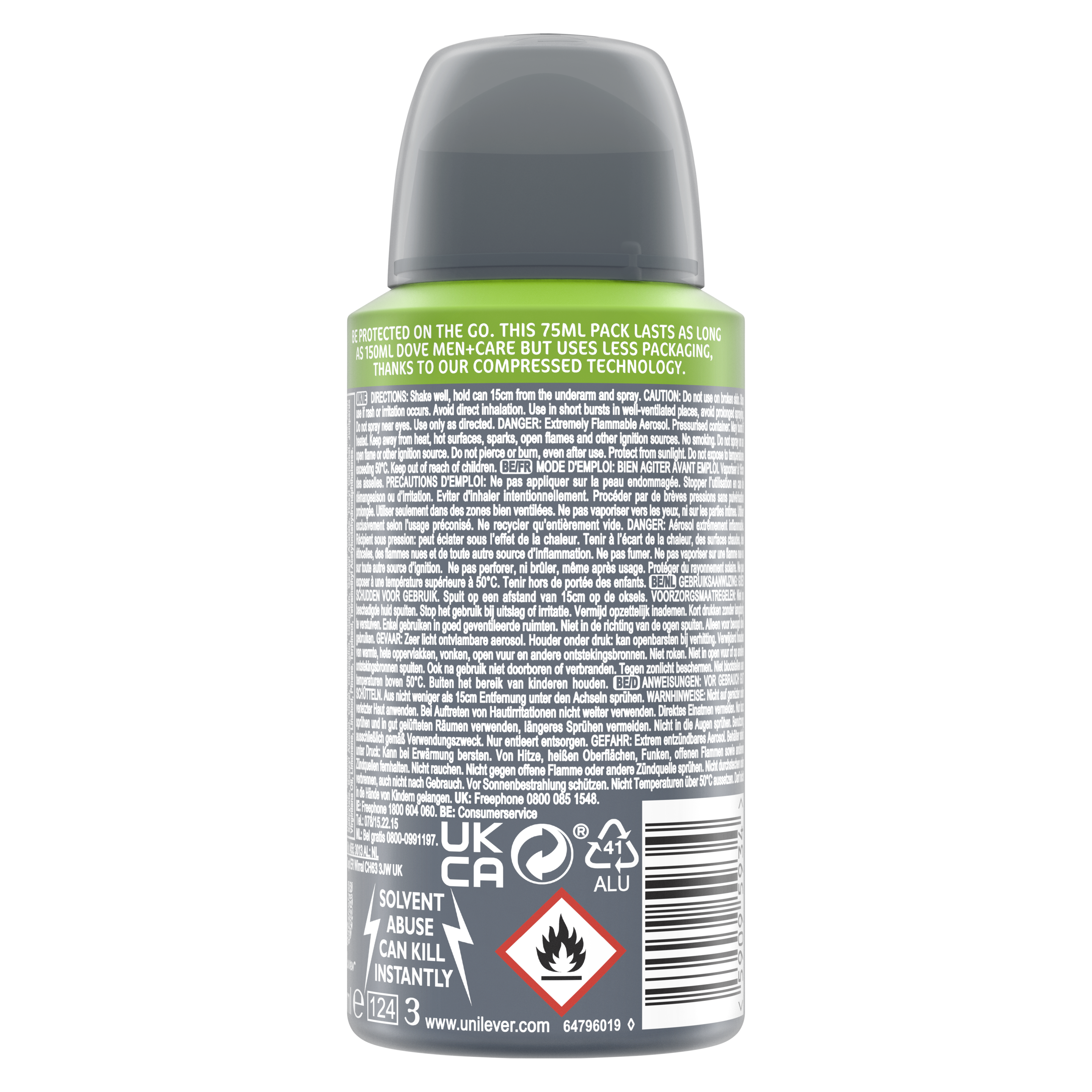 Men+Care Advanced Clean Comfort Antiperspirant Deodorant Spray 200ml