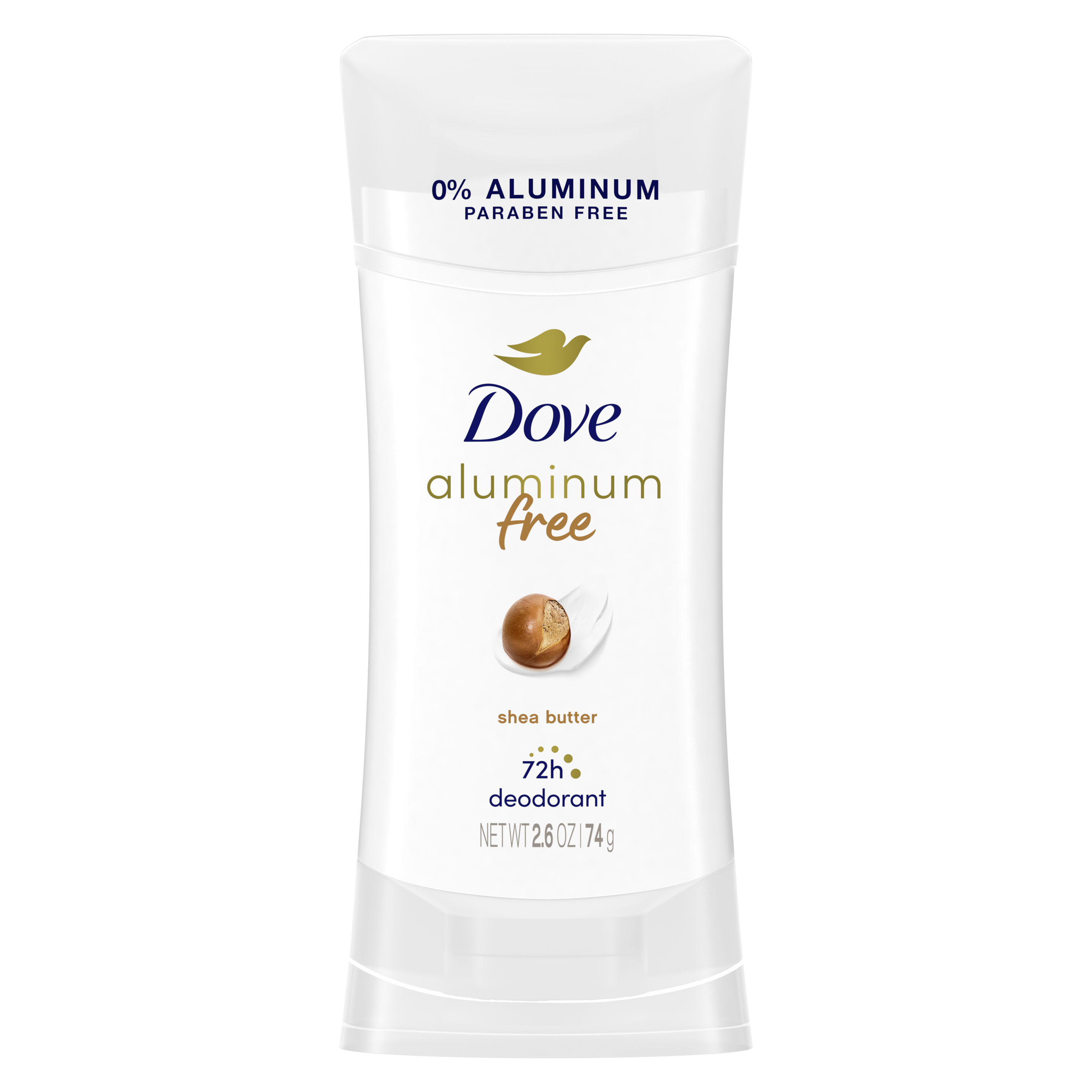 Dove 0% Aluminum Deodorant Stick Shea Butter 2.6oz