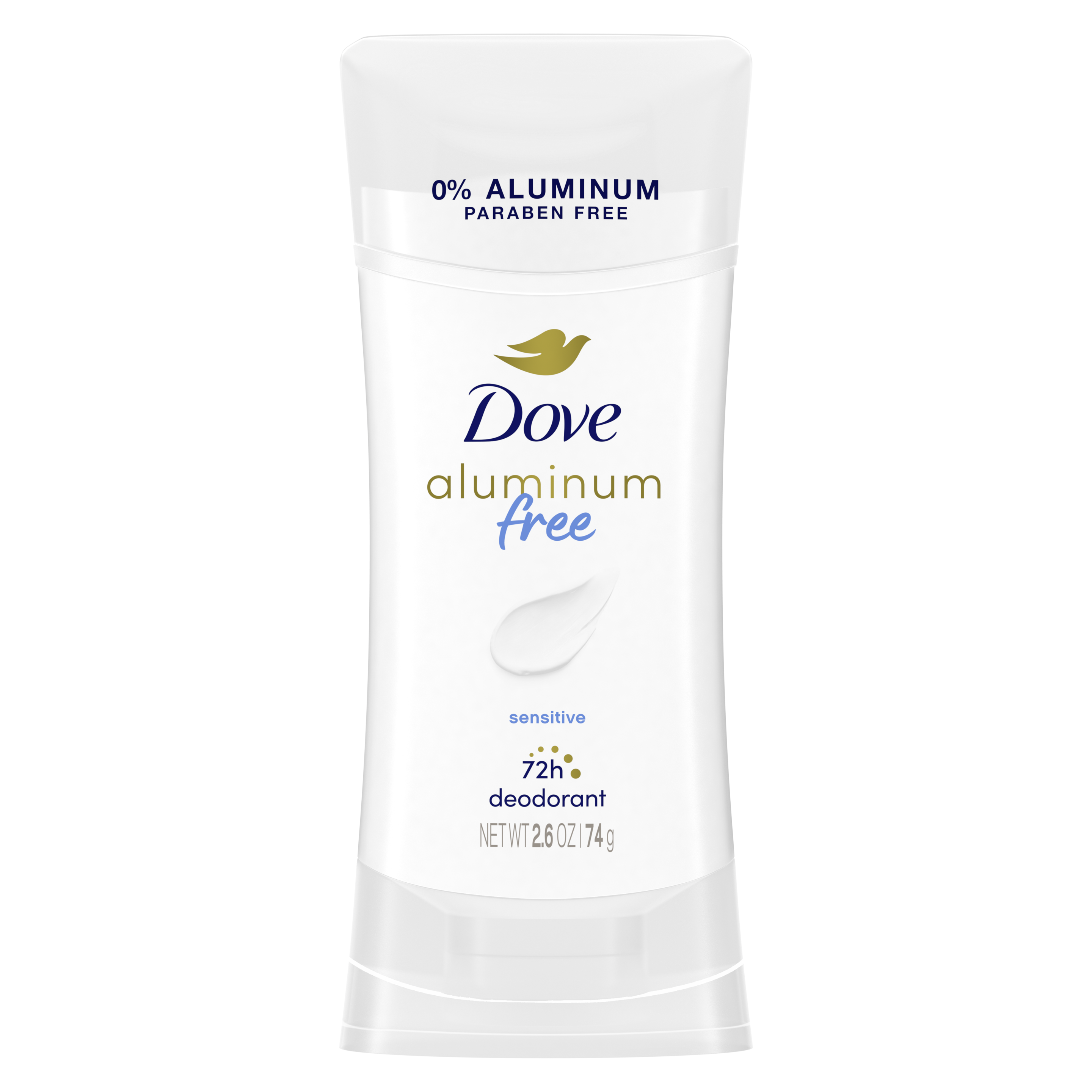Dove 0% Aluminum Deodorant Stick Sensitive 2.6oz