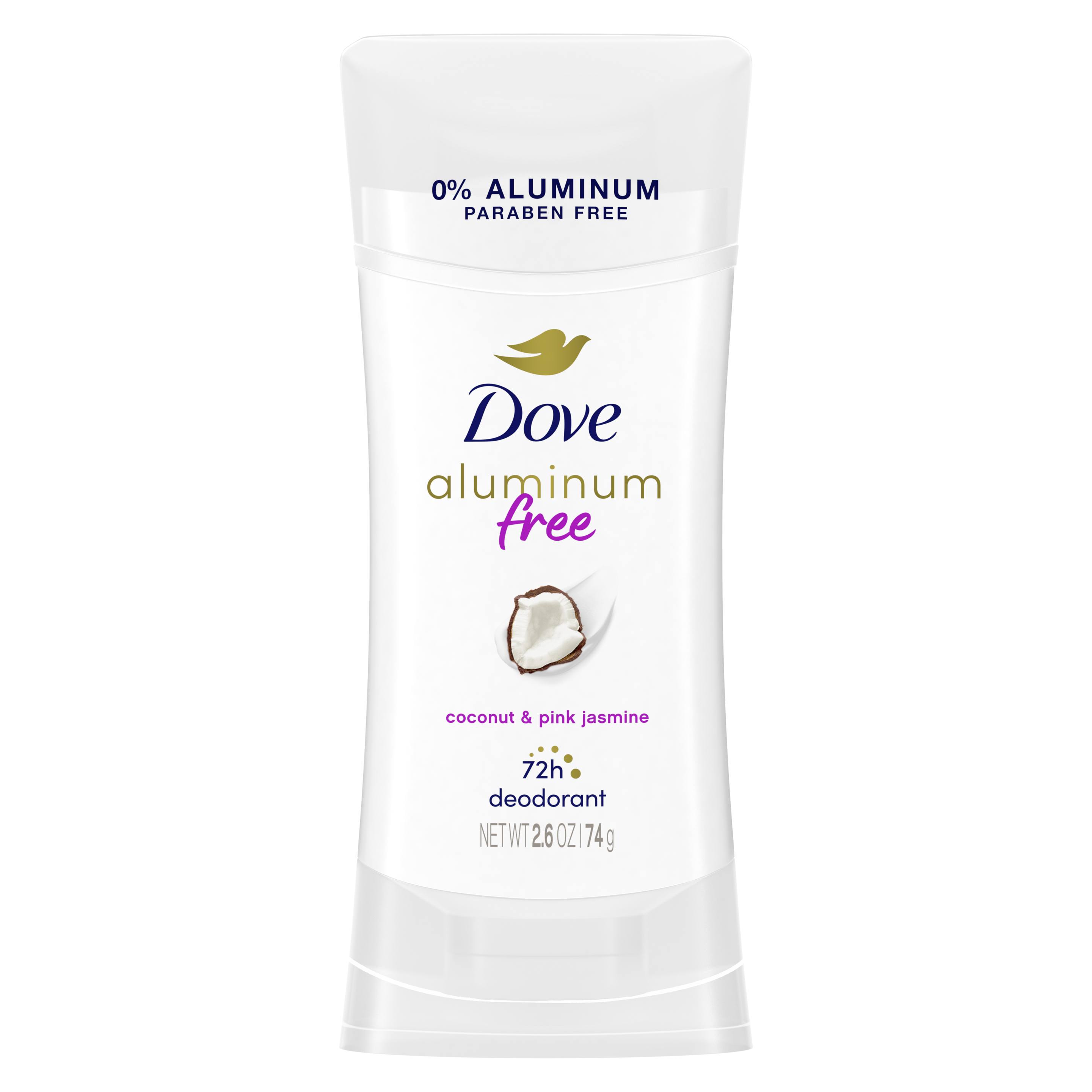 Dove Aluminum Free Deodorant Stick Coconut & Pink Jasmine 2.6oz
